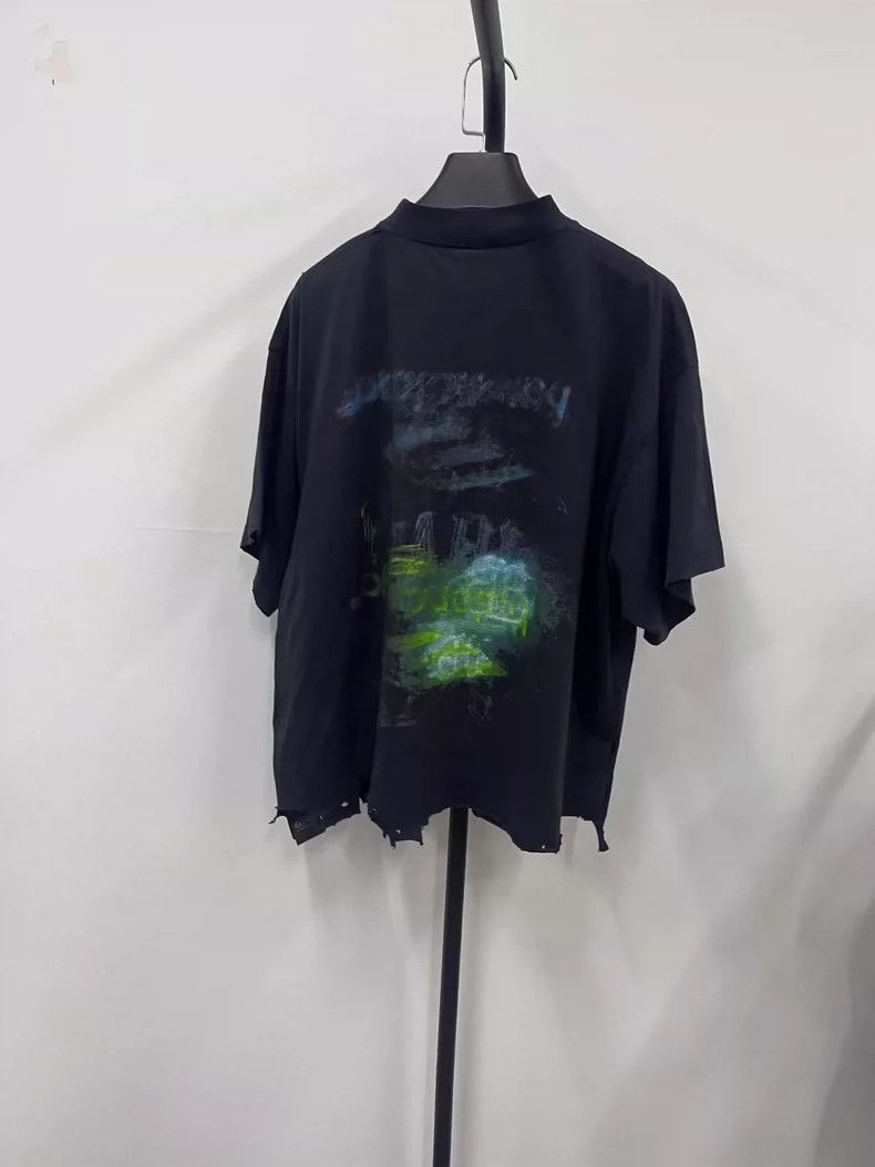 Balenciaga Balenciaga Faded crewneck printed short sleeve regular T-s Size US L / EU 52-54 / 3 - 2 Thumbnail