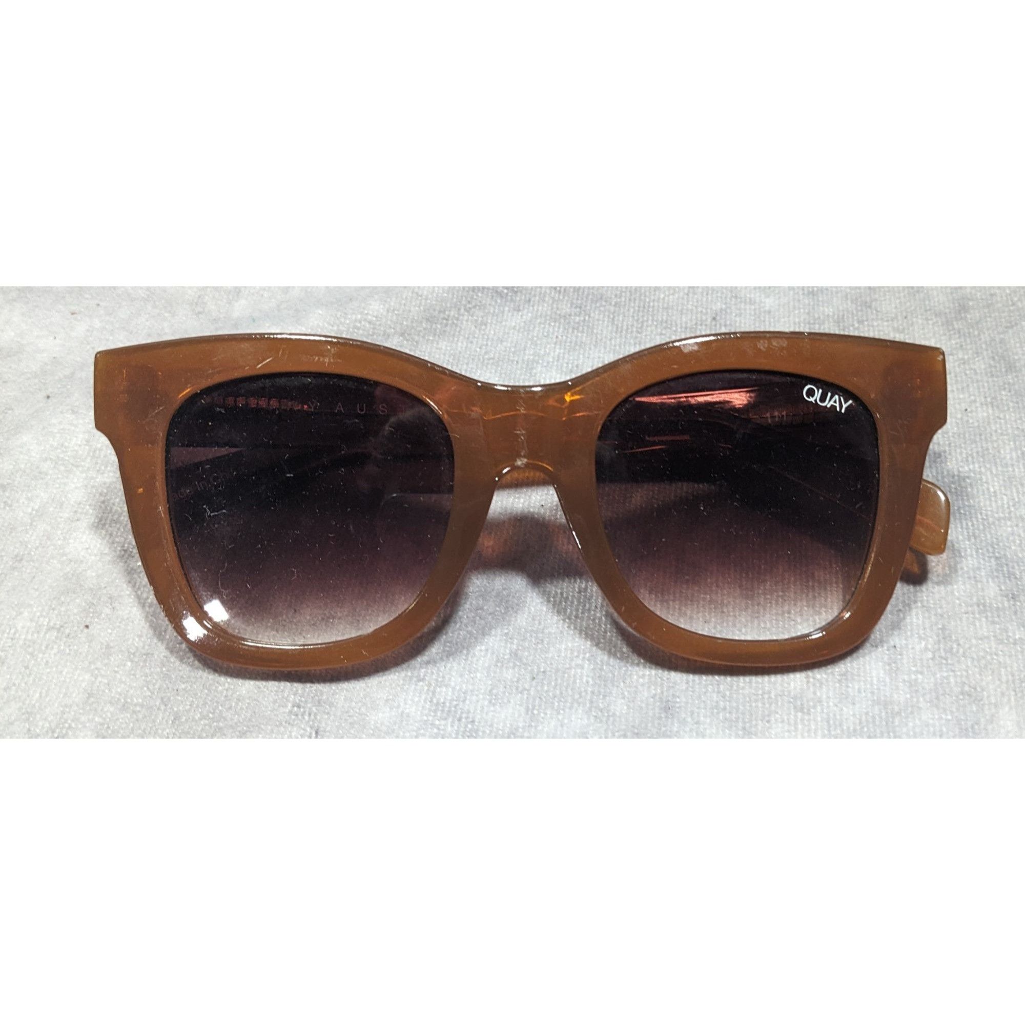 Quay Quay Australia After Hours Chunky Retro Caramel Frame Sungla Size ONE SIZE - 4 Thumbnail