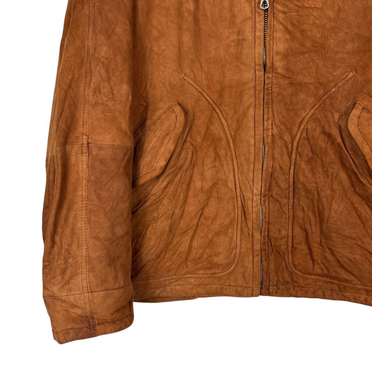 Other 🔥 Vintage Harry & Moore Sportwear Fur Trim Leather Jacket Size US M / EU 48-50 / 2 - 4 Thumbnail