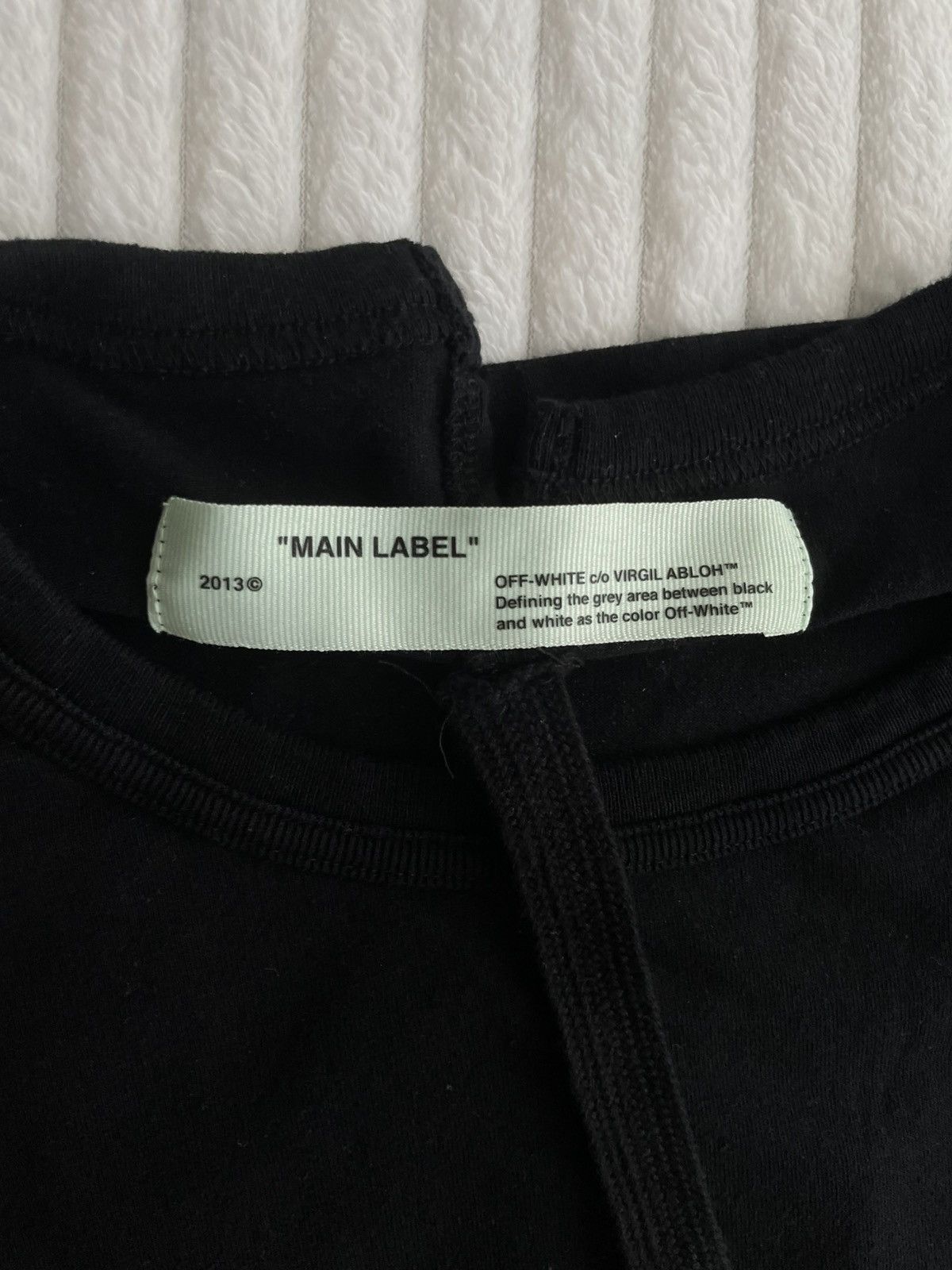 Off-White Off-White “Fire Hands” Tee, Black, Size L, Made in Portugal Size US L / EU 52-54 / 3 - 3 Thumbnail