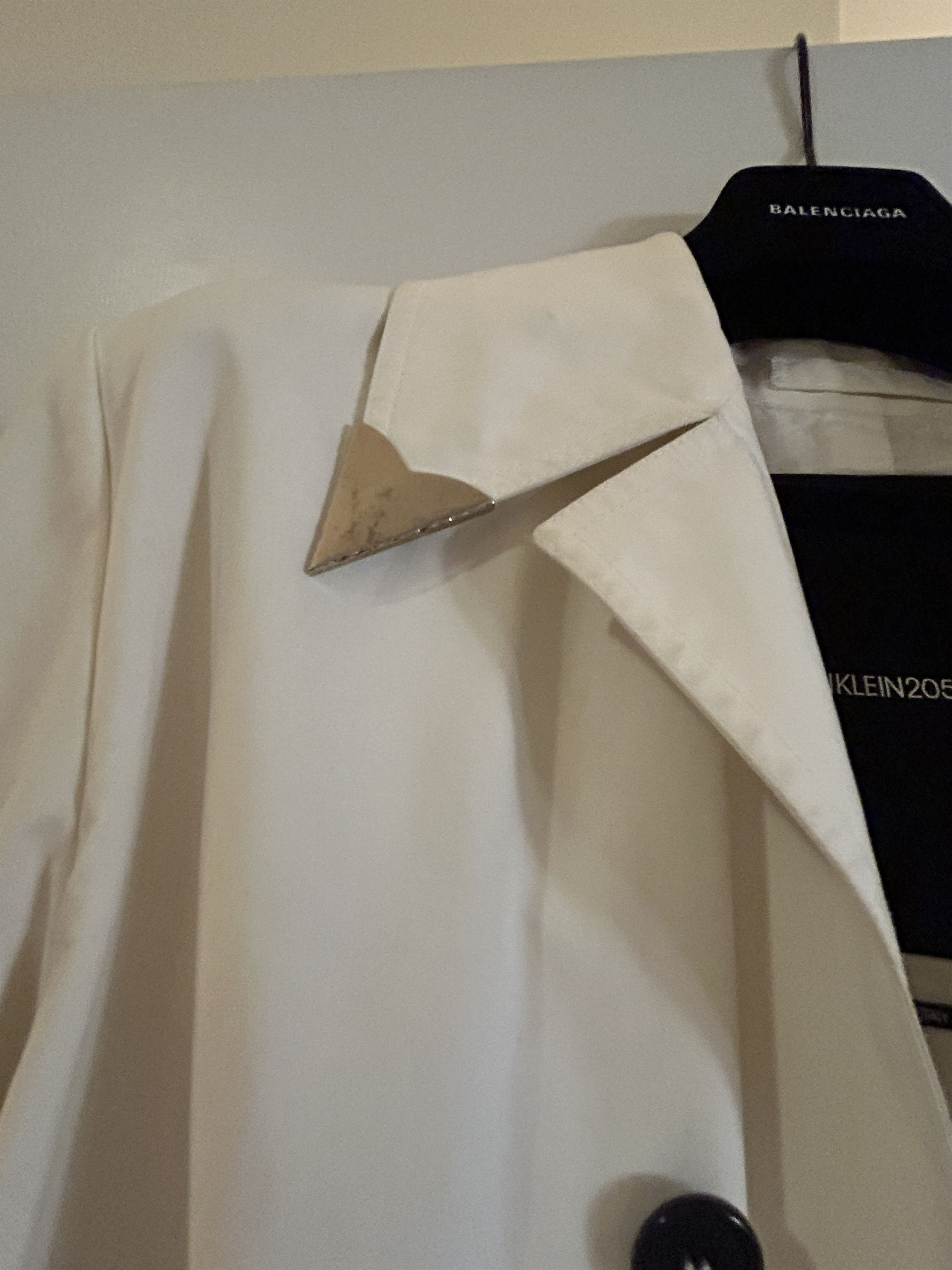 Calvin Klein 205W39NYC CK205W39NYC Raf Simons White Trench Coat Size US S / EU 44-46 / 1 - 3 Thumbnail