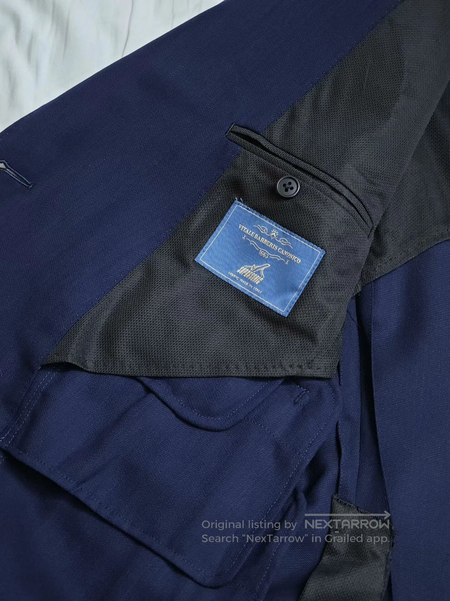 Japanese Brand Italian VBC Wool Double-Breasted Blazer. Size US S / EU 44-46 / 1 - 7 Thumbnail