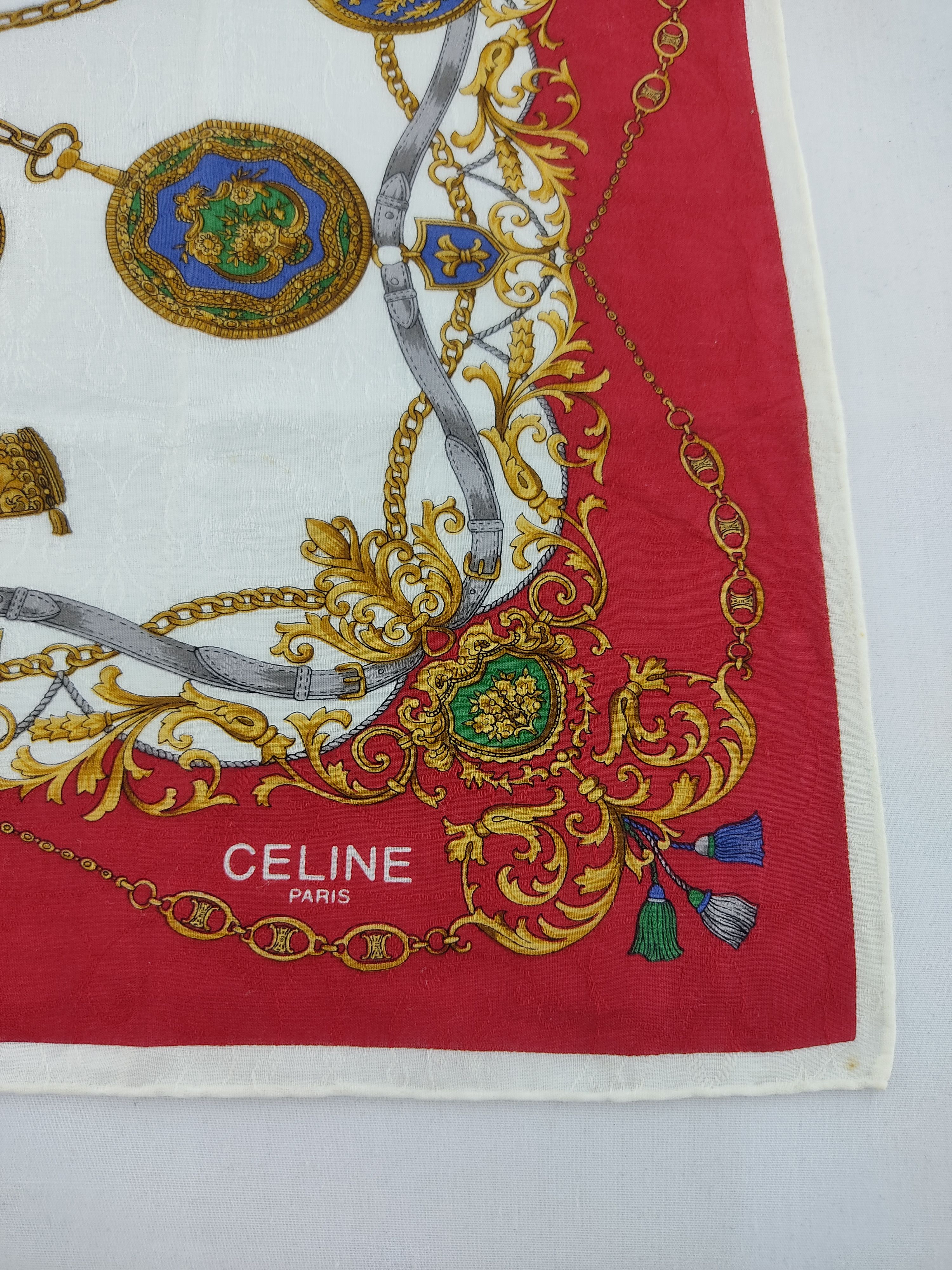 Celine × Vintage Vintage Celine Handkerchief / Neckwear / Bandana Size ONE SIZE - 8 Thumbnail