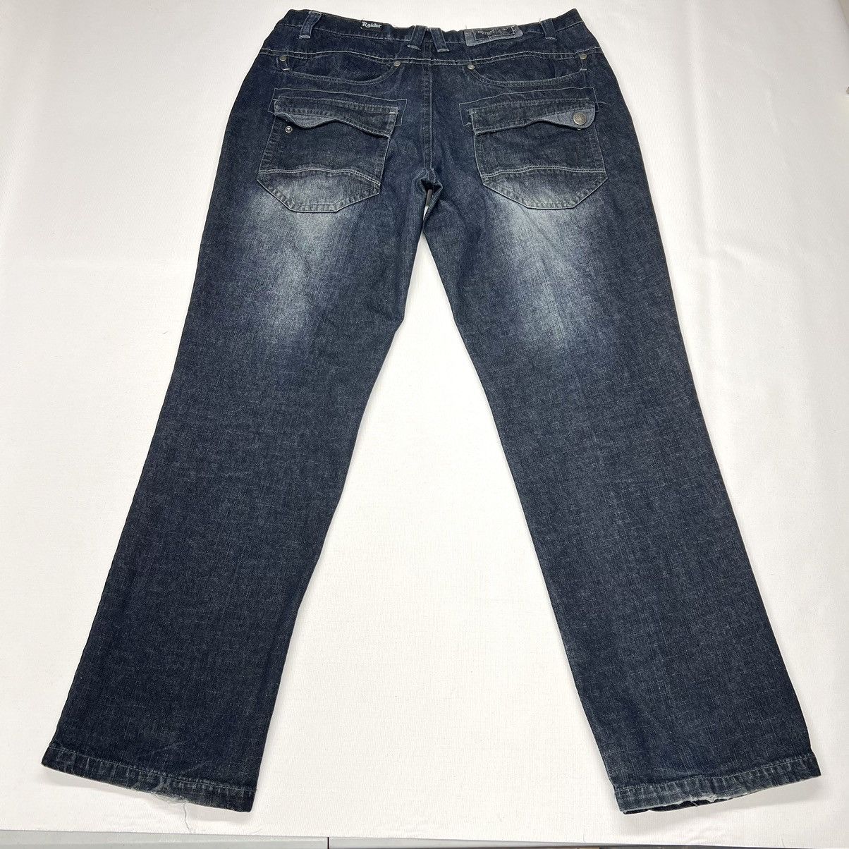 Vintage Infringement Raider Jeans Black Denim Straight Baggy Y2K Size US 40 / EU 56 - 14 Thumbnail