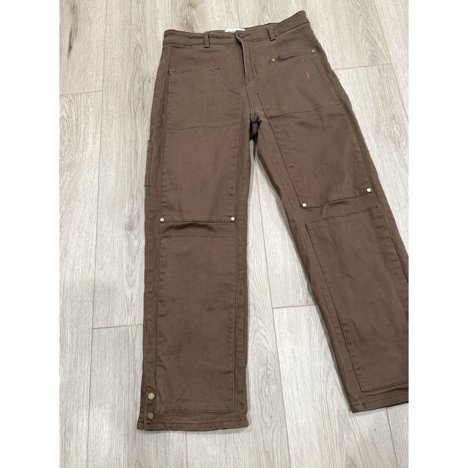 Doublet Profound Pants Mens Casual Brown 30 Regular 27 Inseam Double Knee Vintage No Size US 30 / EU 46 - 3 Thumbnail