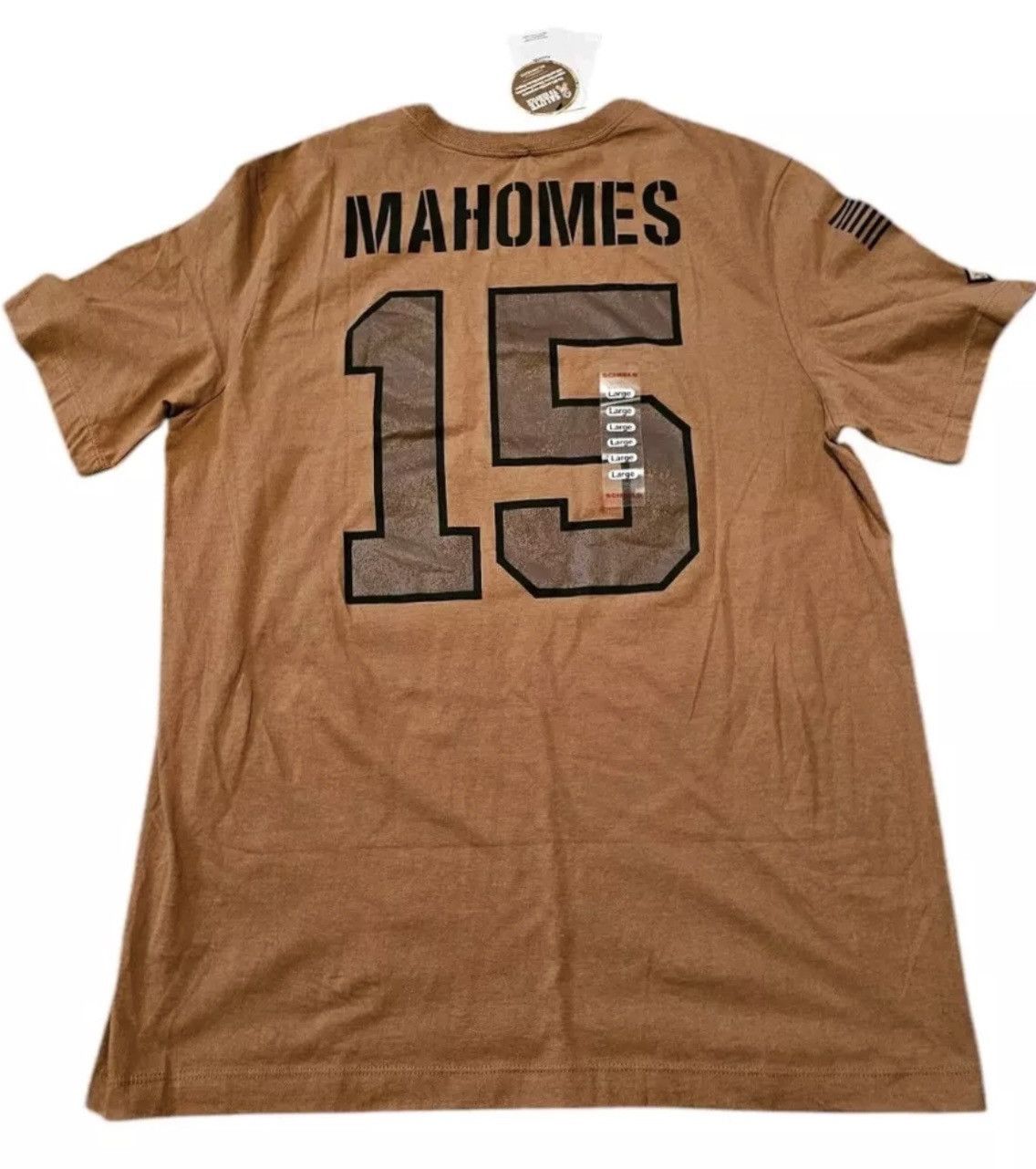 NFL KC Chiefs #15 Patrick Mahomes Salute to Service The Nike Tee Size US L / EU 52-54 / 3 - 2 Thumbnail