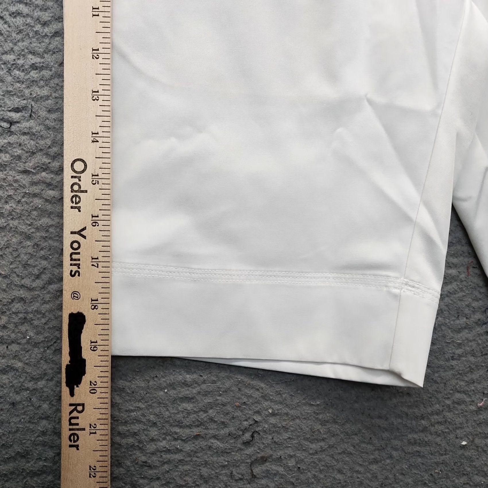 Adidas Adidas Climalite Shorts Womens 4 White Regular Fit High Waist Slash Pocket Size 27" / US 4 / IT 40 - 4 Thumbnail