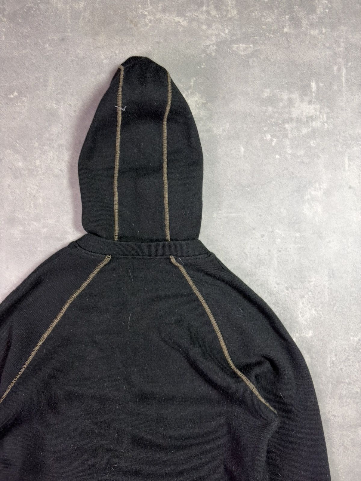 Armani 00s Armani Jeans Slim Fit Big Hood Archival Wool Hoodie M L Size US M / EU 48-50 / 2 - 13 Thumbnail