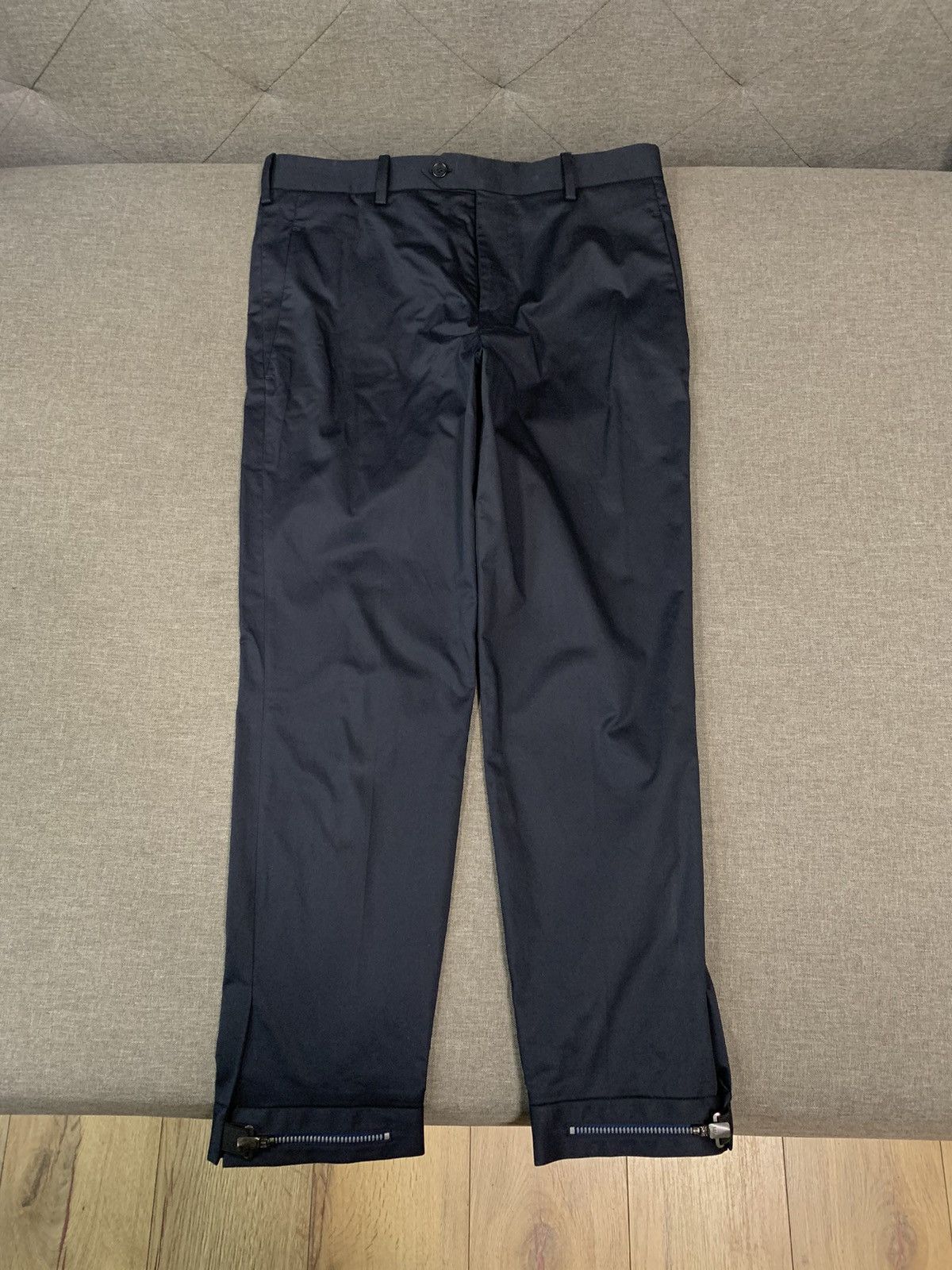 Neil Barrett Neil Barrett Navy Blue Classic Fit Trousers Size US 30 / EU 46 - 1 Thumbnail