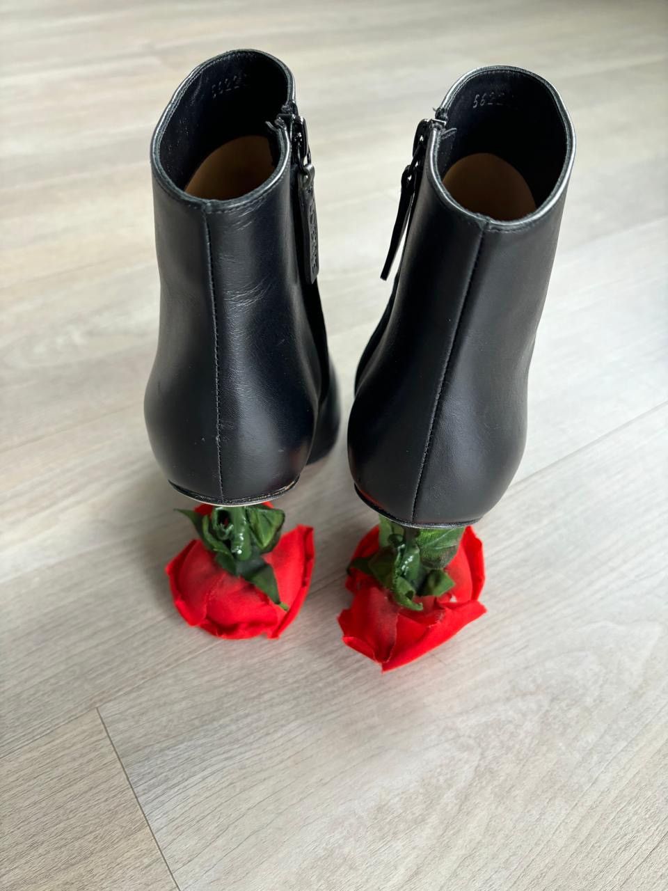 Loewe Loewe Leather Rose-Heel Ankle Boots Size US 8 / IT 38 - 2 Thumbnail