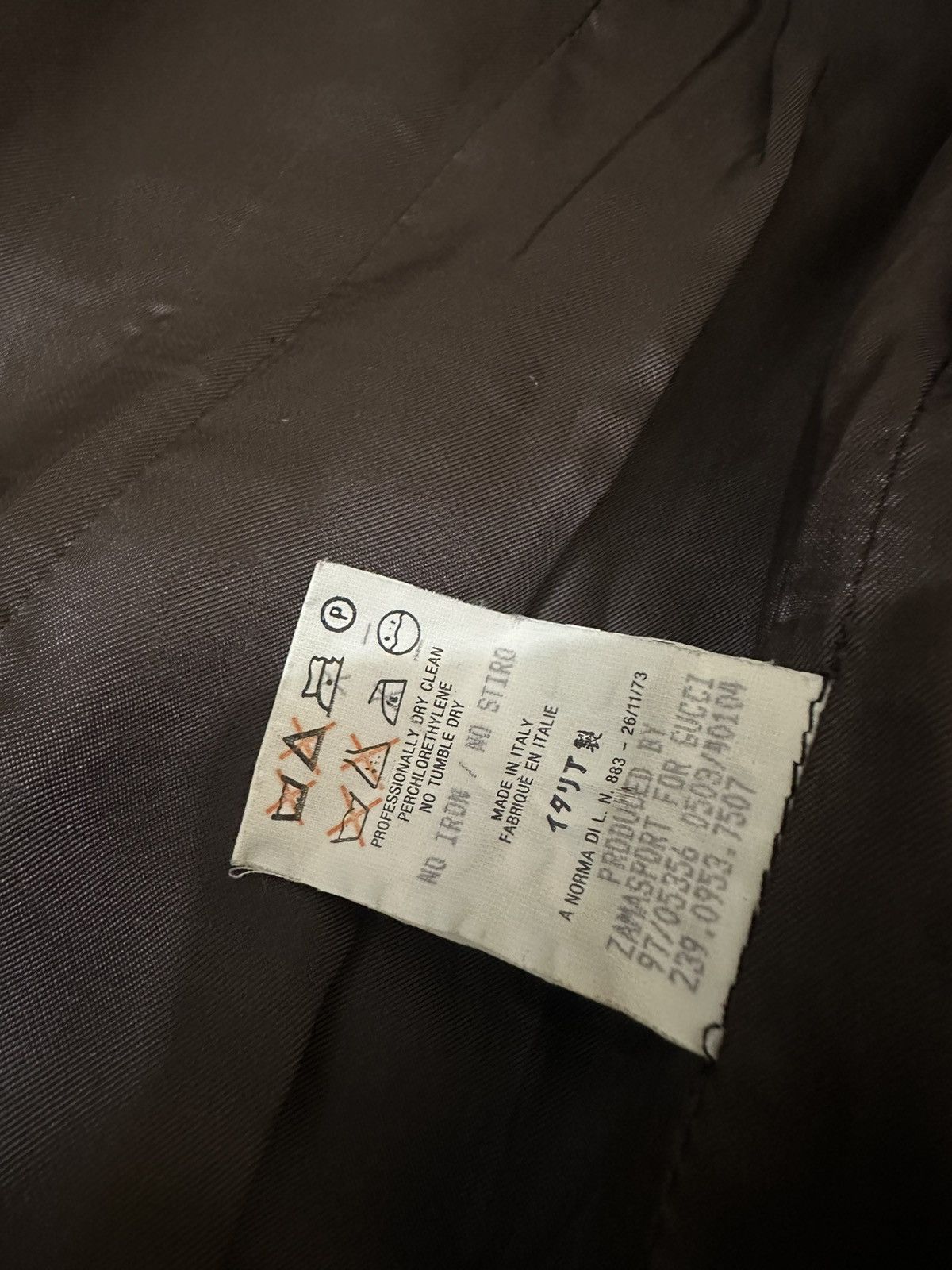 Gucci Gucci By Tom ford 1997 Flared Sleeve - Leather Jacket Size M / US 6-8 / IT 42-44 - 14 Thumbnail