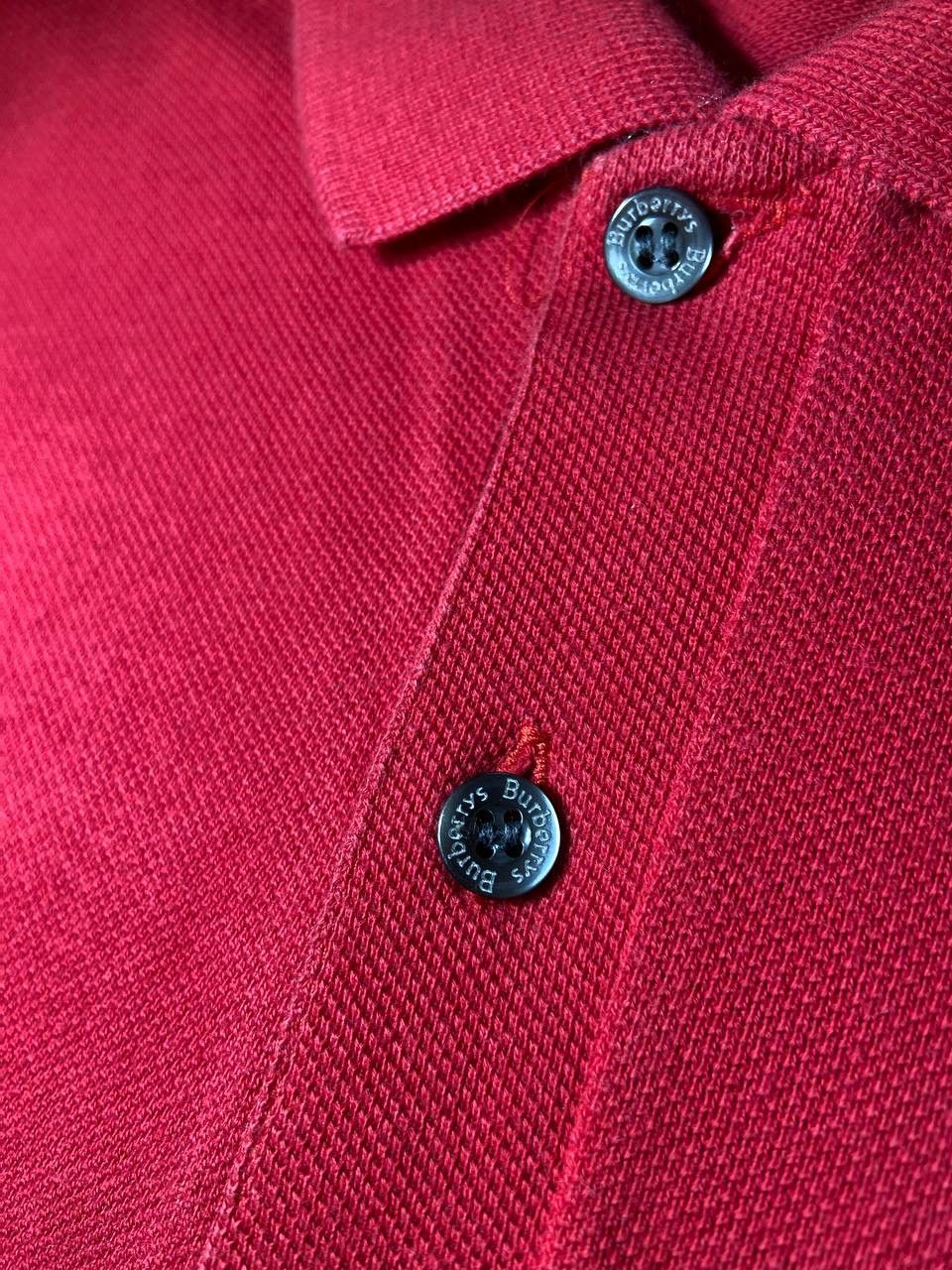 Burberry × Vintage Vintage Burberry Red Polo T-shirt Luxury Embroidered Logo Size US XL / EU 56 / 4 - 8 Thumbnail
