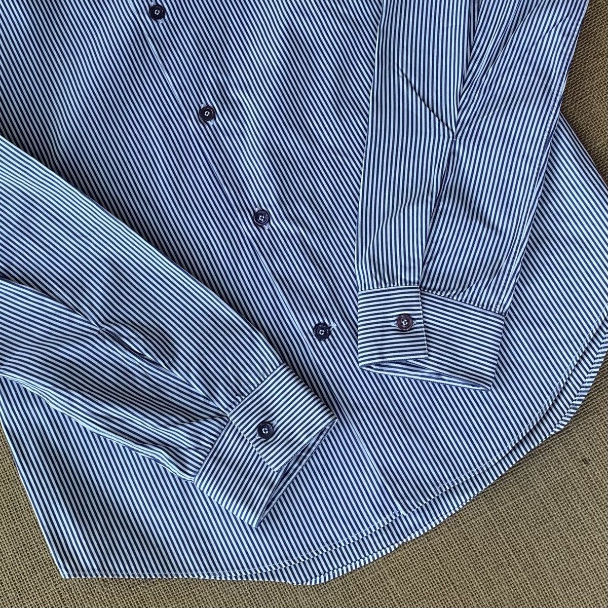 Balenciaga Balenciaga Striped Button Up Shirt Size US M / EU 48-50 / 2 - 4 Thumbnail