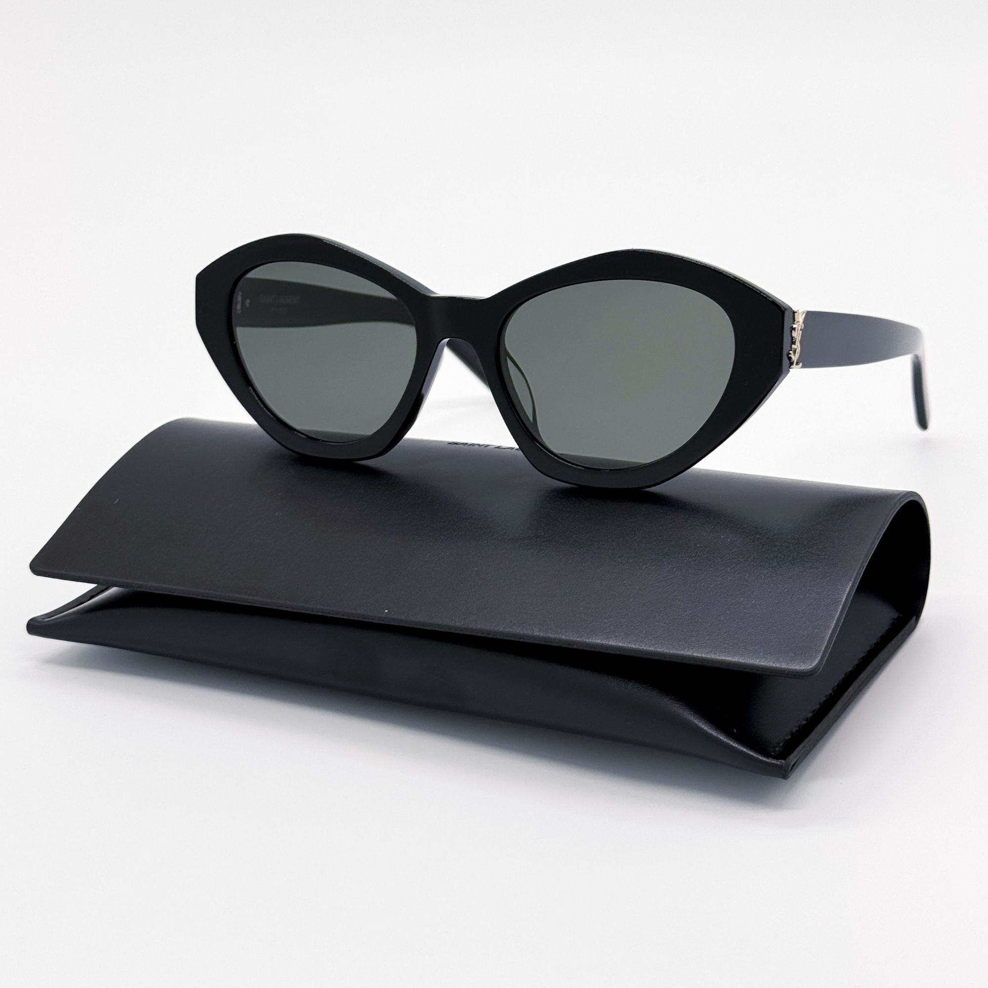Saint Laurent Paris NEW SAINT LAURENT SUNGLASSES SL M60 006 BLACK WOMEN SLM60 00 Size ONE SIZE - 1 Thumbnail
