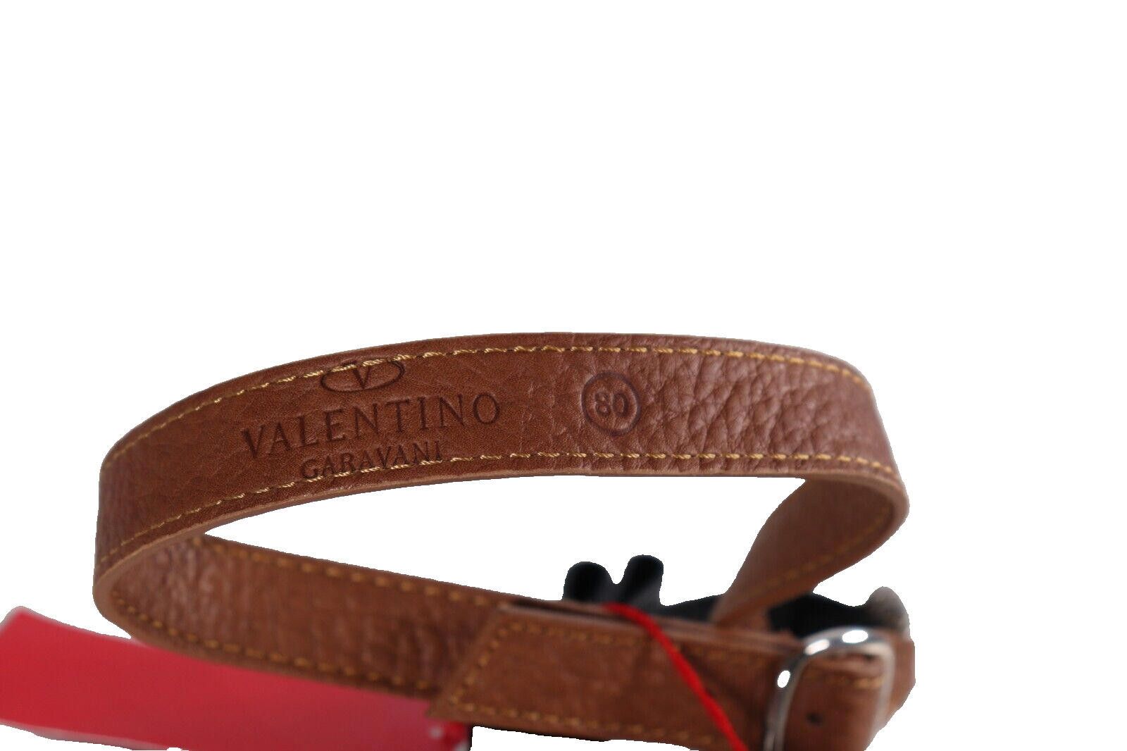 Valentino Valentino Size 32" Brown Black Belt Patent Bow Leather NWT Size ONE SIZE - 6 Thumbnail