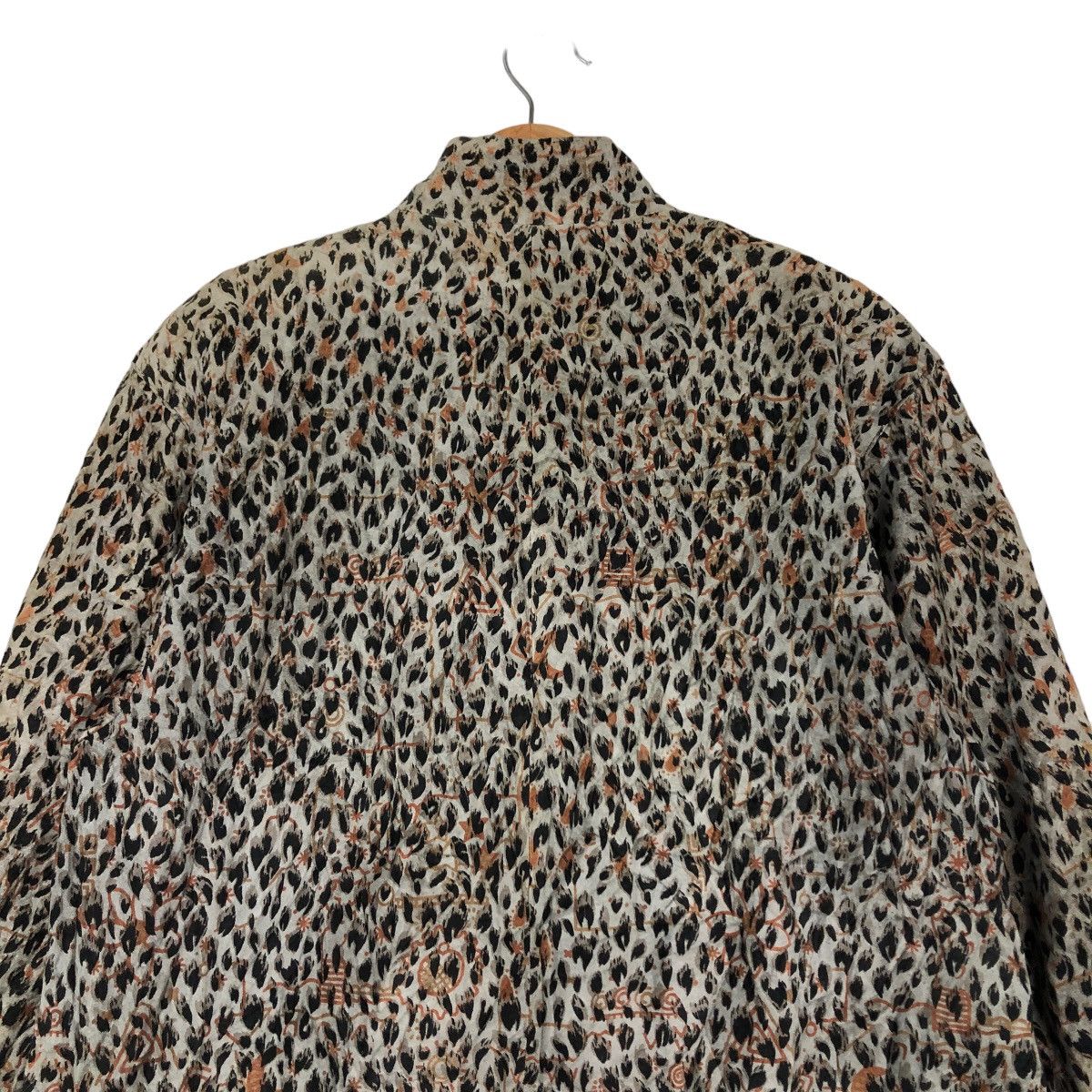 Japanese Brand 🔥Vintage Leather Jacket Long Partina Tokyo Leopord Design Size US M / EU 48-50 / 2 - 9 Thumbnail