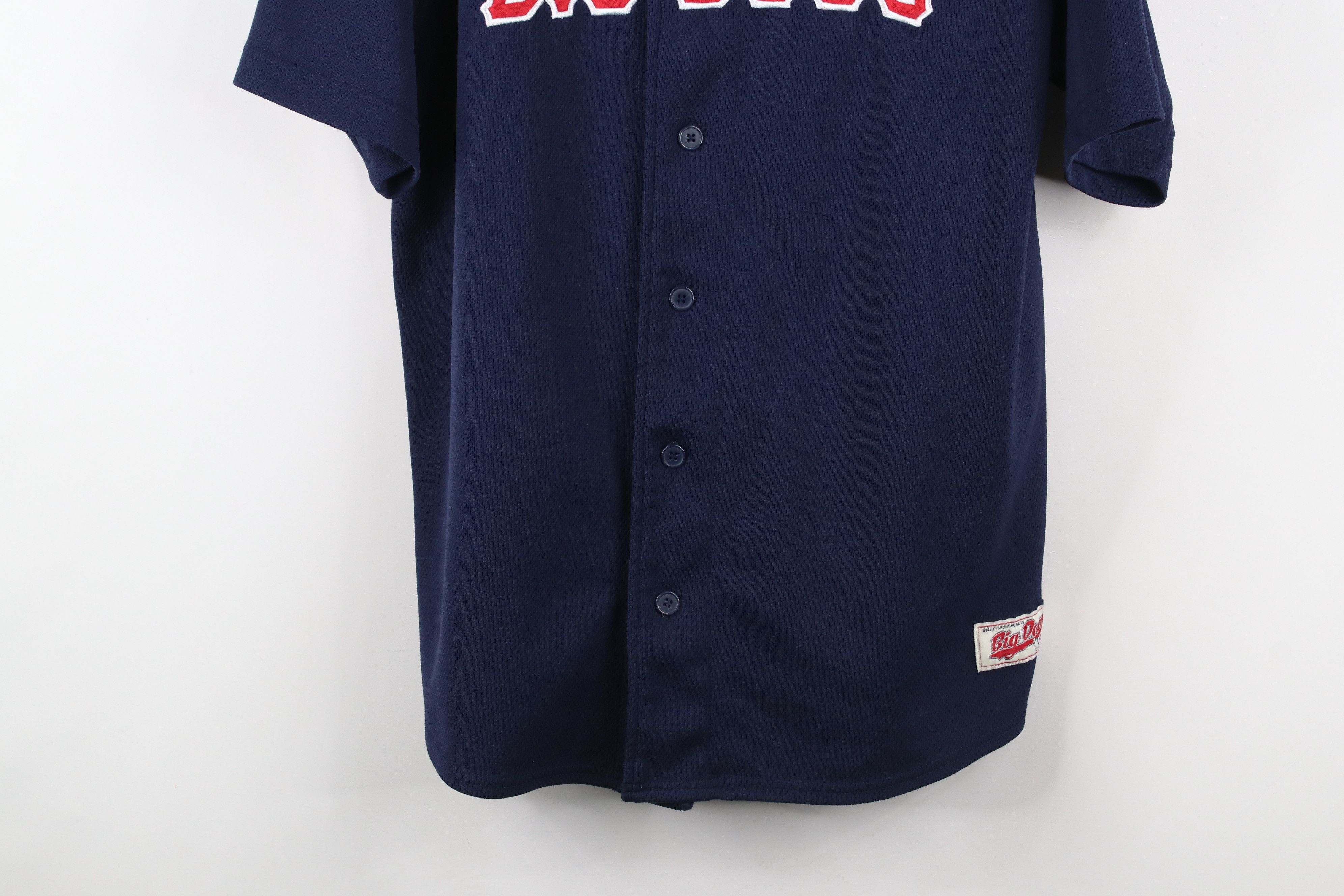 Big Dogs × Vintage Vintage 90s Big Dogs Short Sleeve Baseball Jersey Blue USA Size US L / EU 52-54 / 3 - 3 Thumbnail