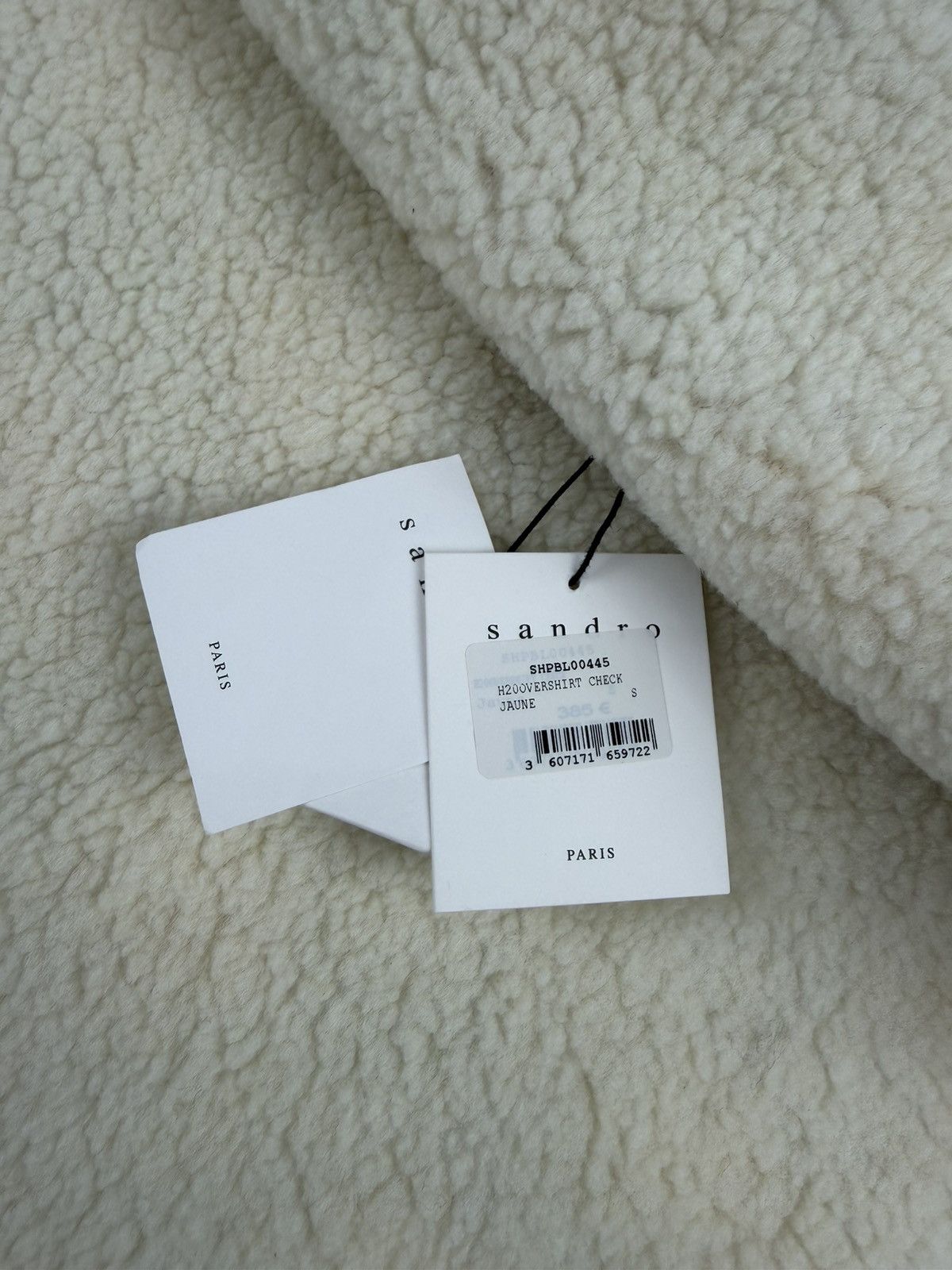 Sandro Sandro Paris Wool Overshirt Check Sherpa Jacket Size S Size US S / EU 44-46 / 1 - 8 Thumbnail