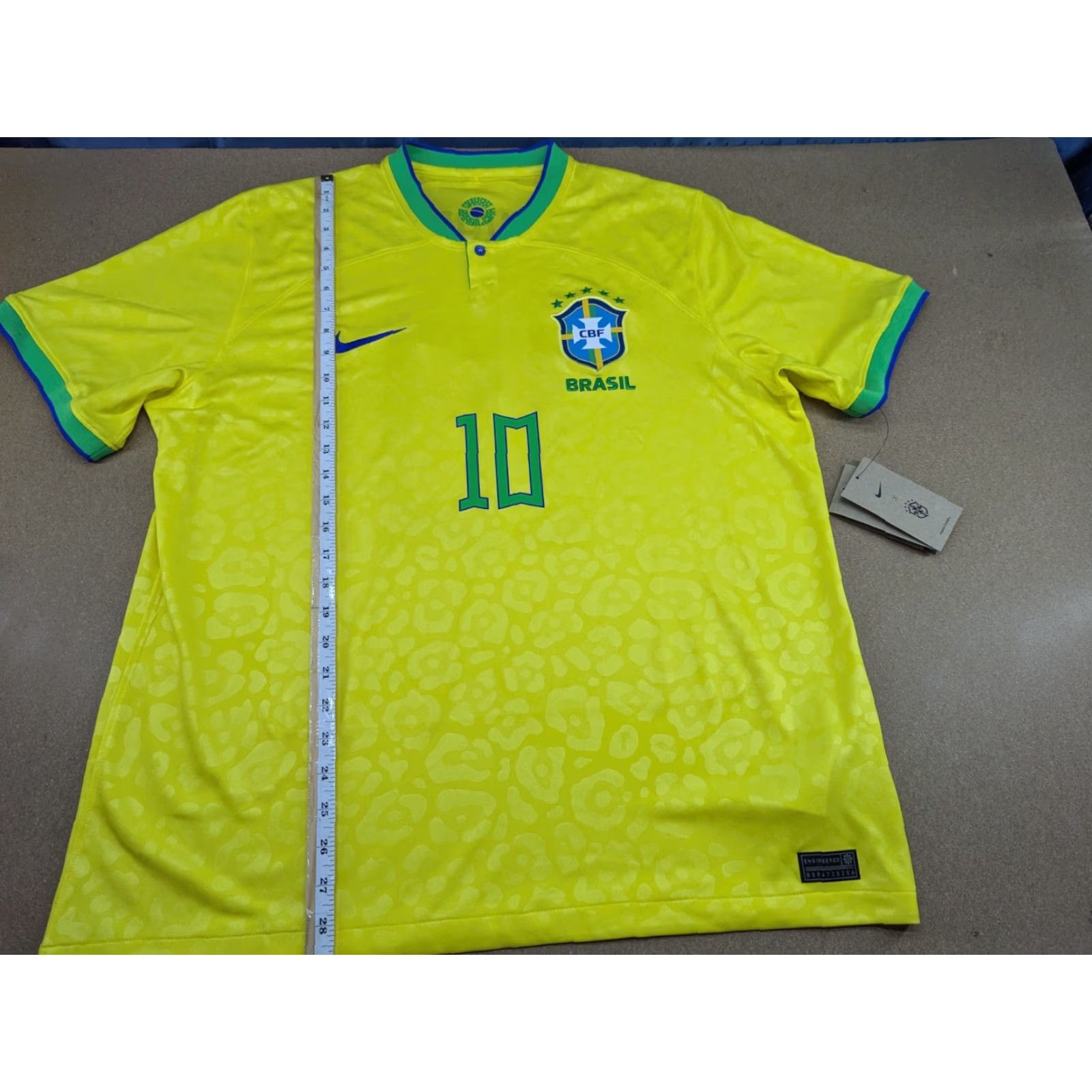 Adidas Nike Brazil 2022-2023 Home Jersey XL Adult Football Yellow Shirt Sportswear Mens Size US XL / EU 56 / 4 - 5 Thumbnail