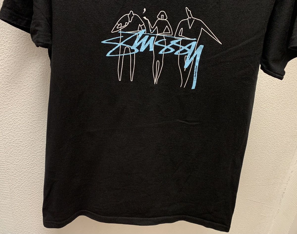 Stussy Stussy vintage big logo black t-shirt oversized M size Size US M / EU 48-50 / 2 - 7 Thumbnail