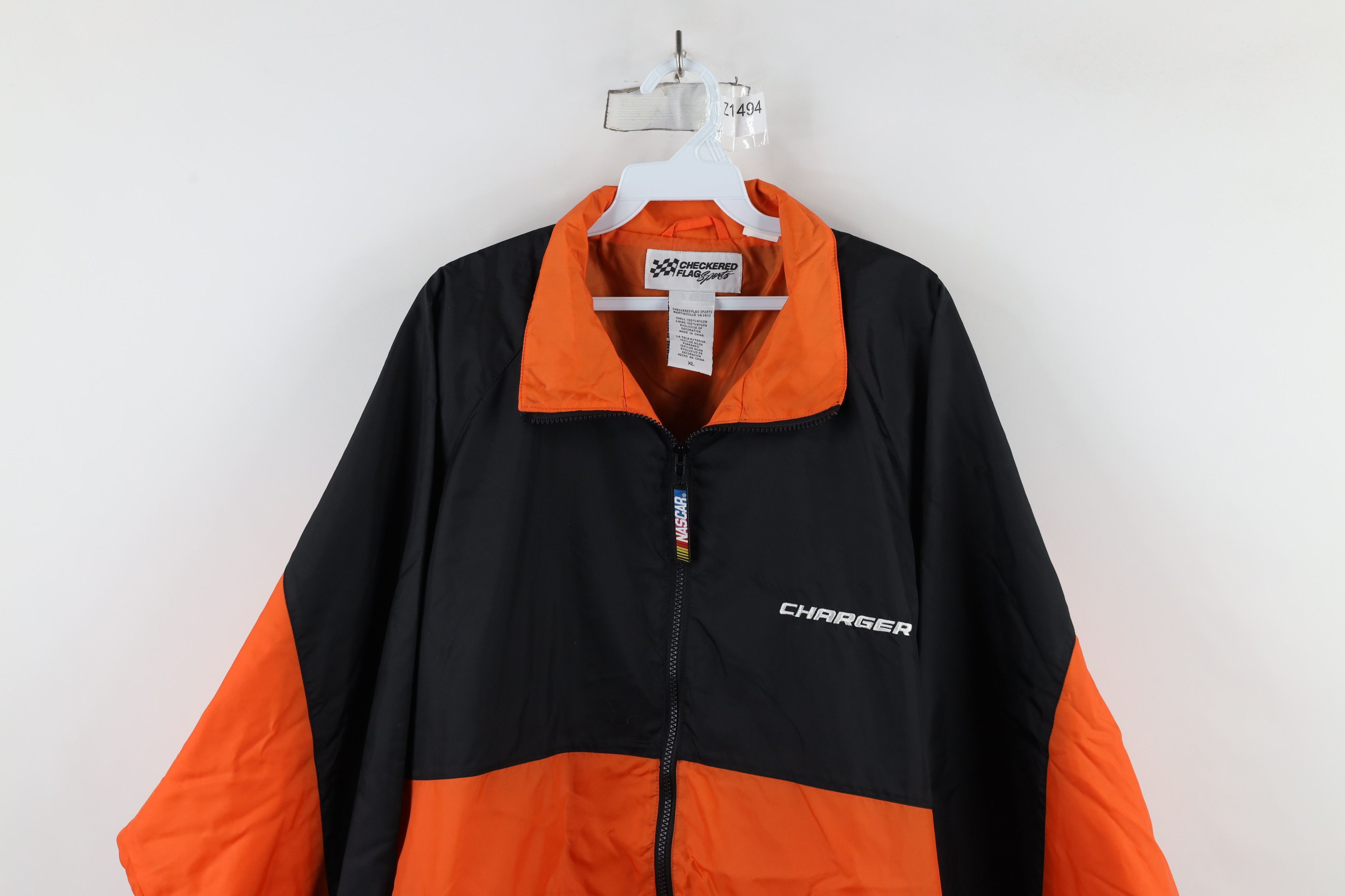 Vintage Vintage Y2K 2005 NASCAR Charger Full Zip Windbreaker Jacket Size US XL / EU 56 / 4 - 2 Thumbnail
