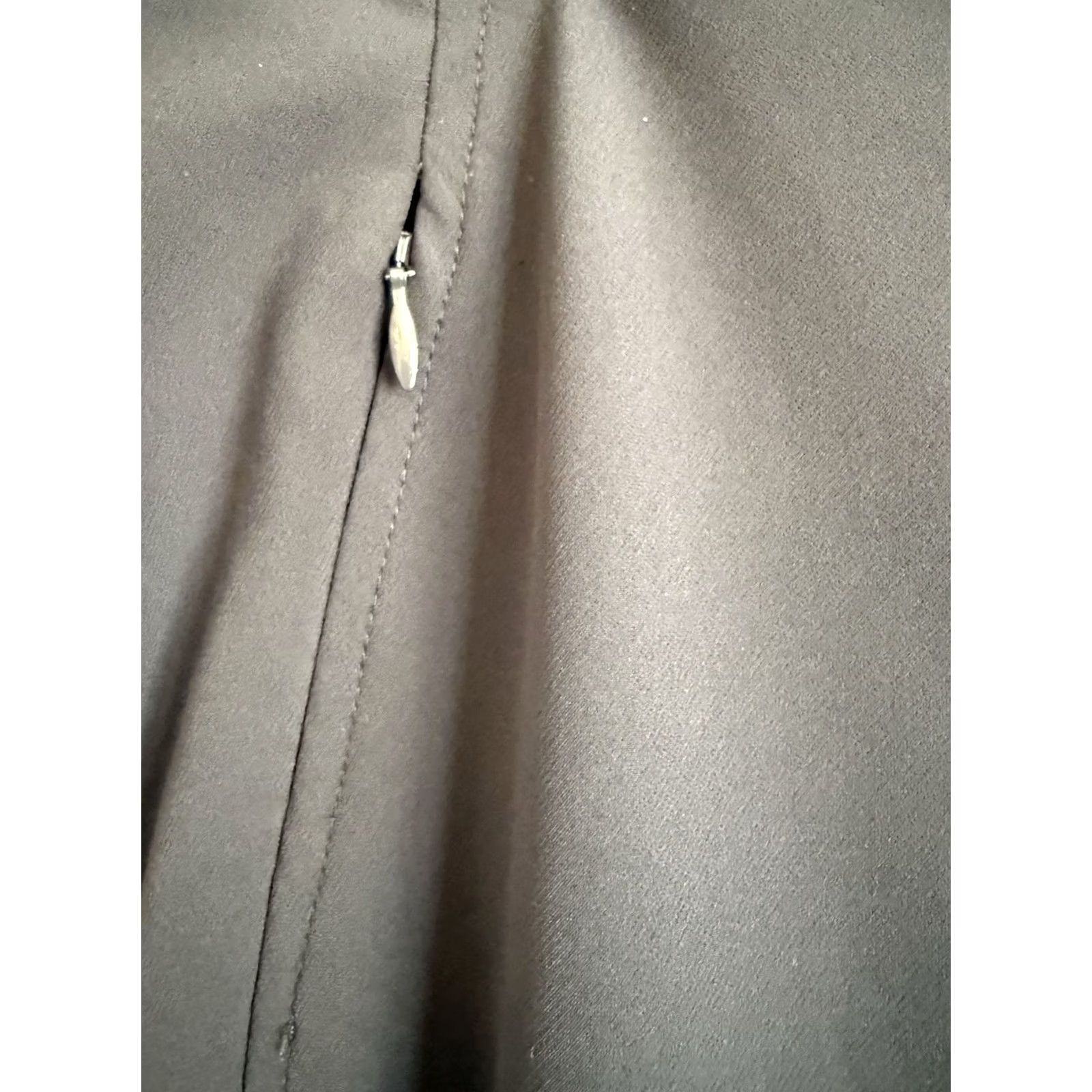Vintage Chico's Women's Dress Pants Navy Blue Workwear Size 10 Reg Slimming Pockets Stretch Flat Front Size 32" / US 10 / IT 46 - 3 Thumbnail