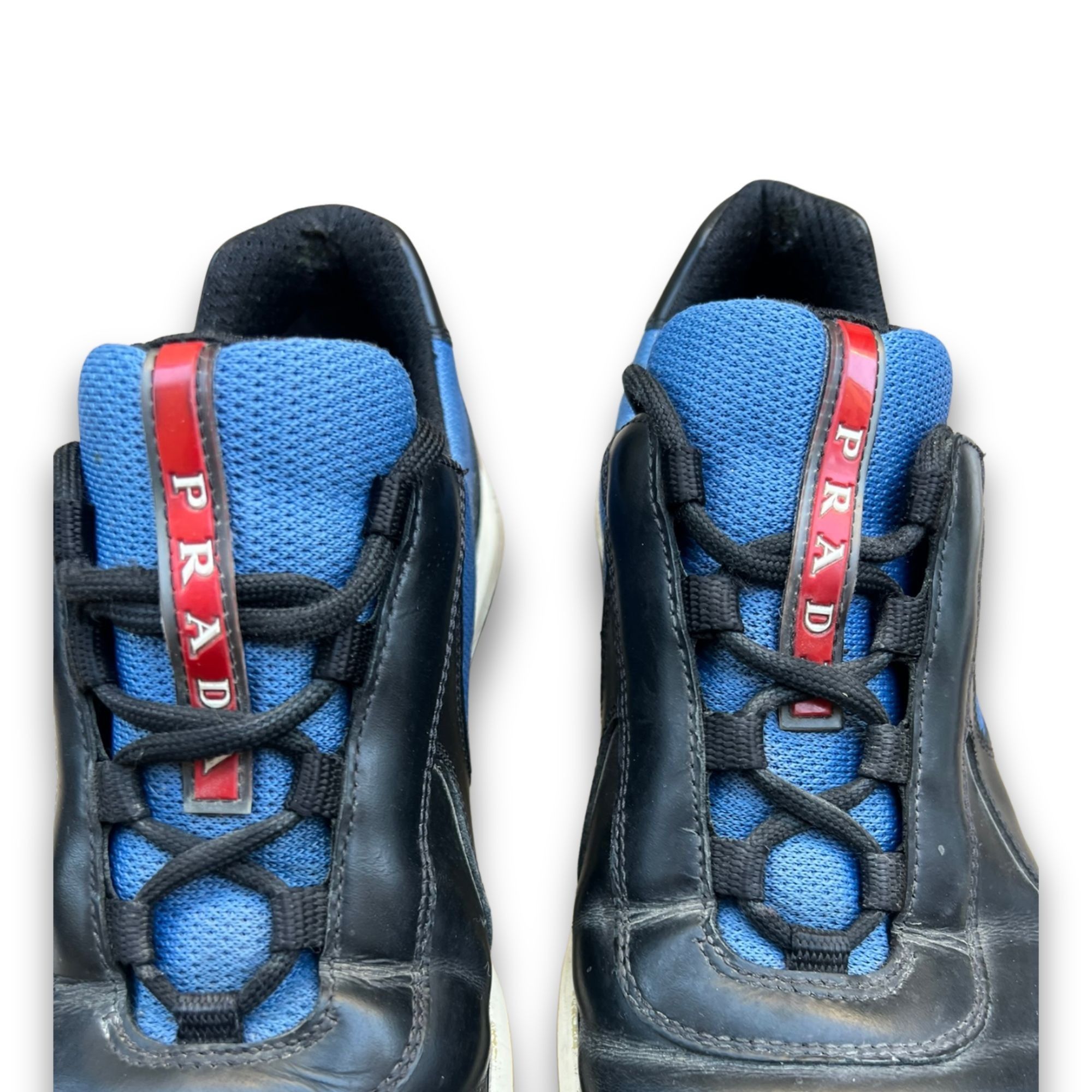 Prada Prada Black & Blue Americas Cup Trainers Sneakers Size 8 Size US 8 / EU 41 - 4 Thumbnail