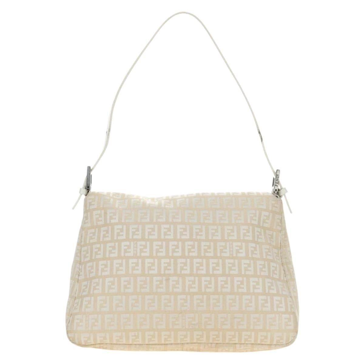 Fendi Fendi Zucchino Mamma Baguette Shoulder Bag White Size ONE SIZE - 3 Thumbnail