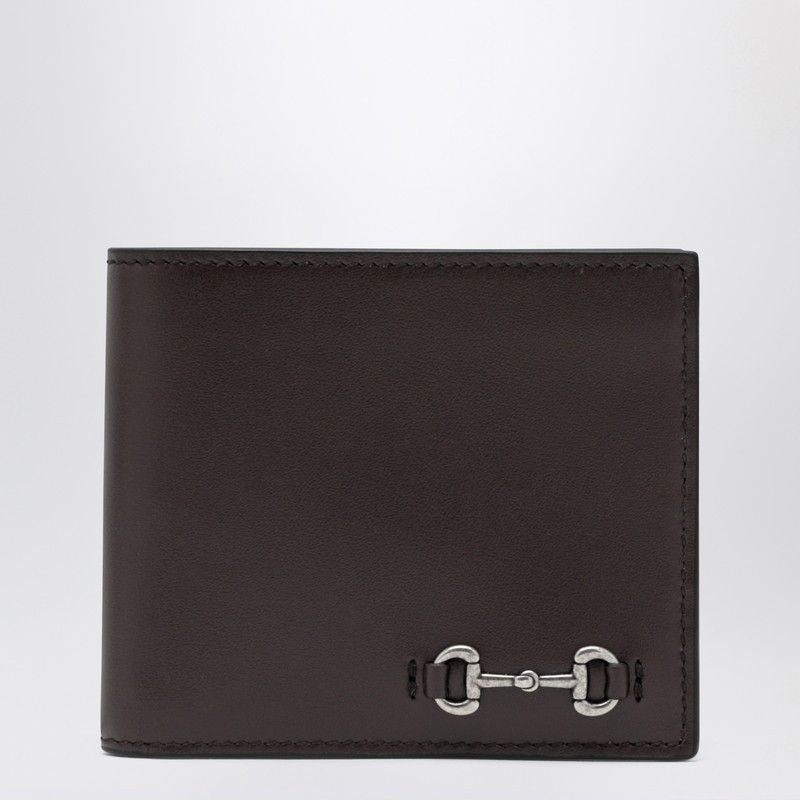Gucci Gucci Cocoa Bi-Fold Wallet With Horsebit Size ONE SIZE - 1 Thumbnail