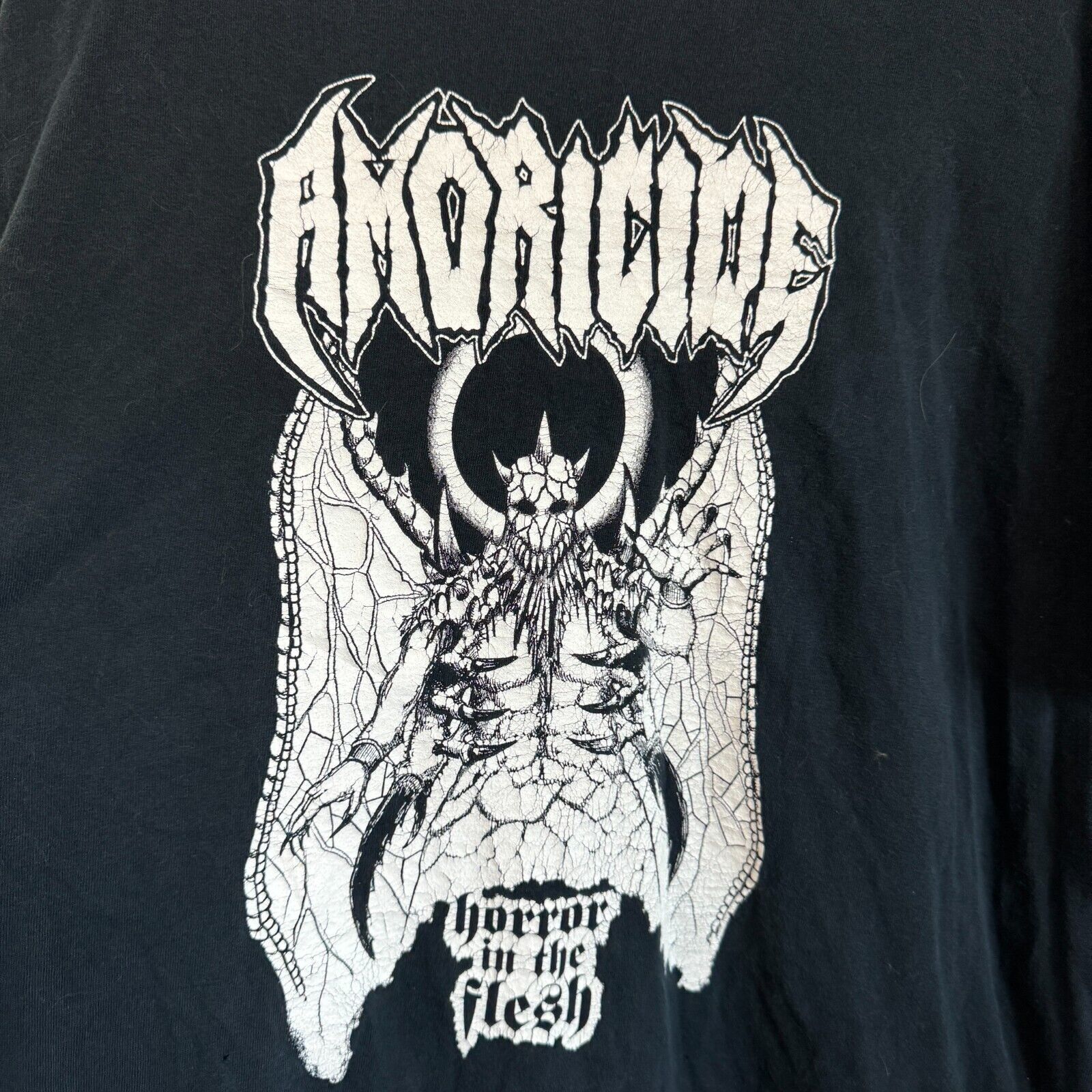 Gildan Amoricide Horror In The Flesh Hell Death Soul Band T-Shirt Size US L / EU 52-54 / 3 - 2 Thumbnail