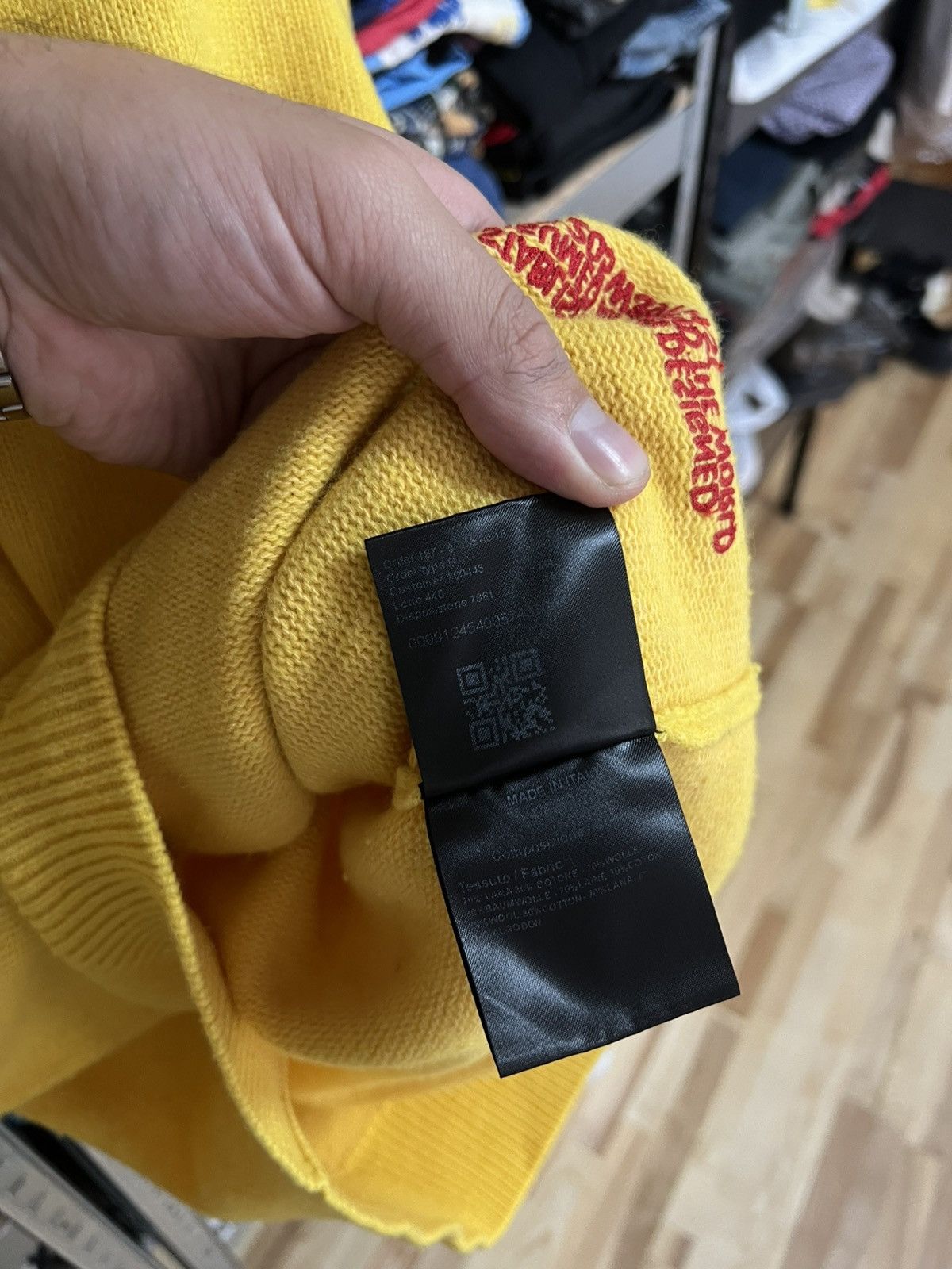 Calvin Klein 205W39NYC Raf Simons x Calvin Klein 205W39NYC V-Neck Wool Sweater Sz M Size US M / EU 48-50 / 2 - 6 Thumbnail