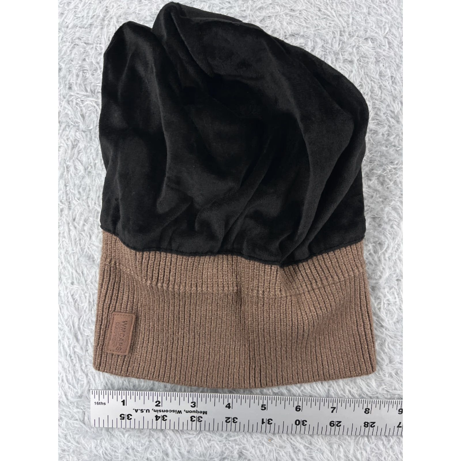 Vintage Wmcaps Equipment Beanie Adult One Size Brown Ombre Knit Viscose Poly Blend Men Beanie Outdoor Ski Travel Casual Hat/Cap Mens Size ONE SIZE - 5 Thumbnail