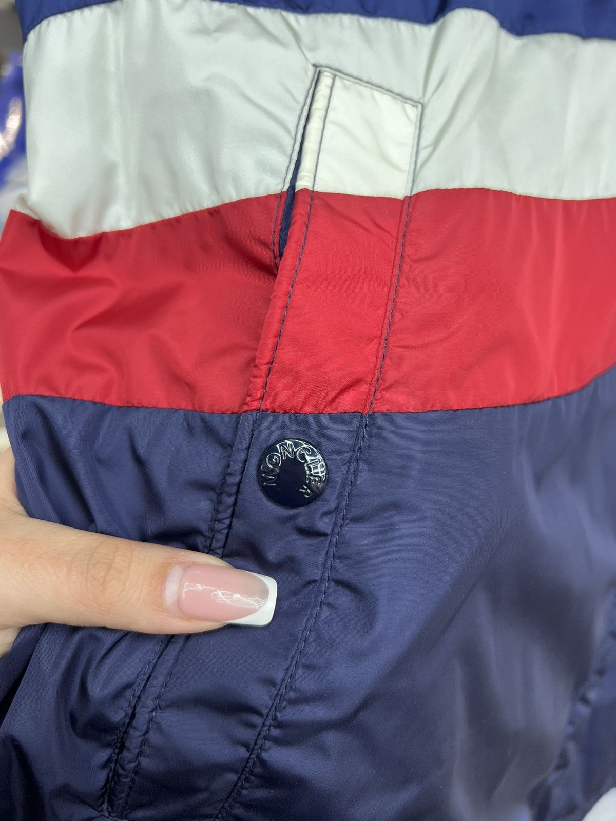 Moncler Moncler Windbreaker Stars Navy Hoodie Size US XXL / EU 58 / 5 - 5 Thumbnail