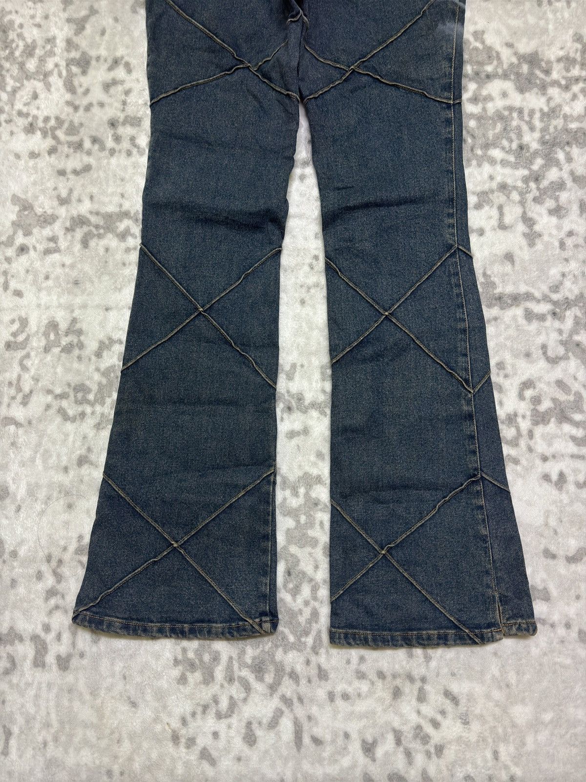 Japanese Brand Y2K Japan Archive Design Stitch Acid Washed Denim Size 27" / US 4 / IT 40 - 8 Thumbnail