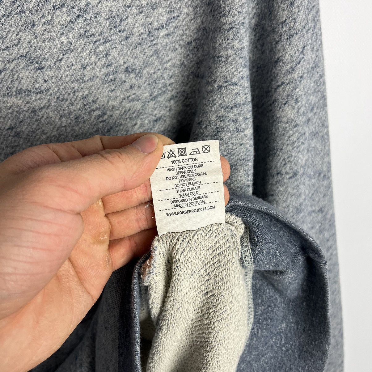 Norse Projects Designer Norse Project Textured Sweatshirt Basic Blue Raglan Size US S / EU 44-46 / 1 - 7 Thumbnail