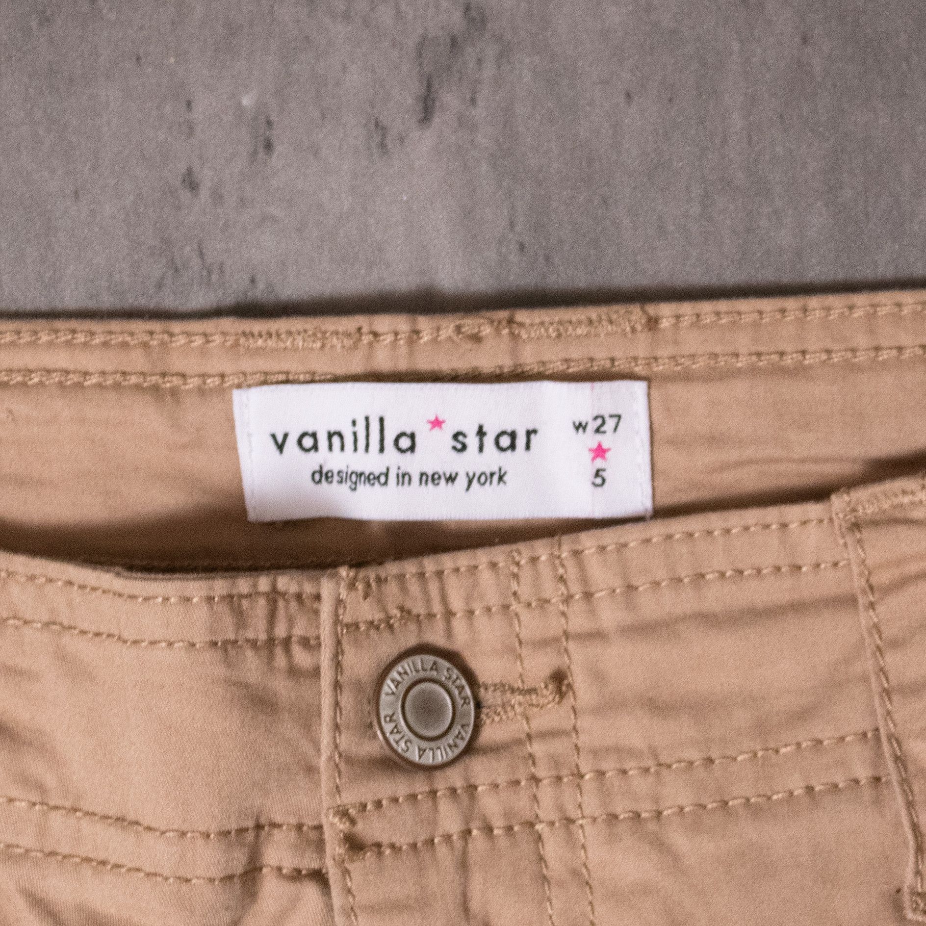 Japanese Brand × Vintage Y2K 2000's Villana Star Baggy Relax Falred Brown Pant's Size US 32 / EU 48 - 10 Thumbnail