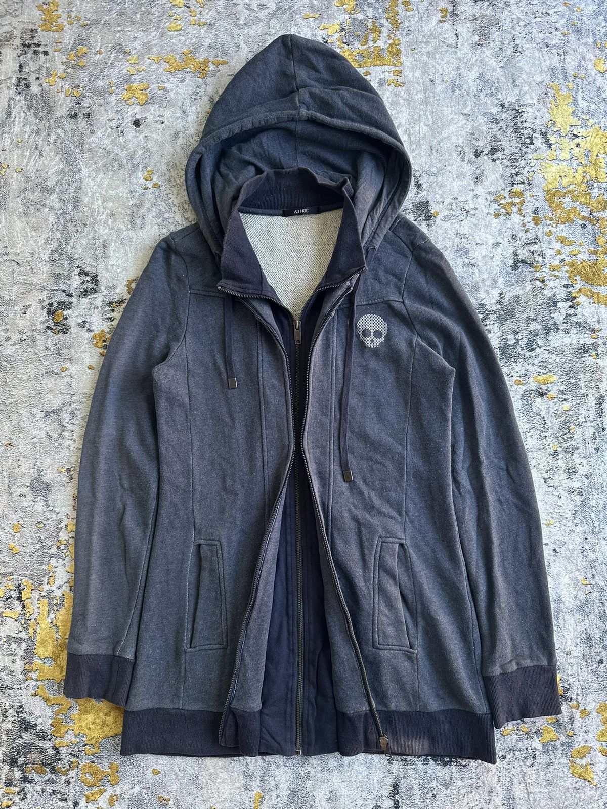 GOA SUNFADED SKULL DOUBLE LAYER AD HOC ZIPPER HOODIE GOA STYLE Size US M / EU 48-50 / 2 - 1 Thumbnail