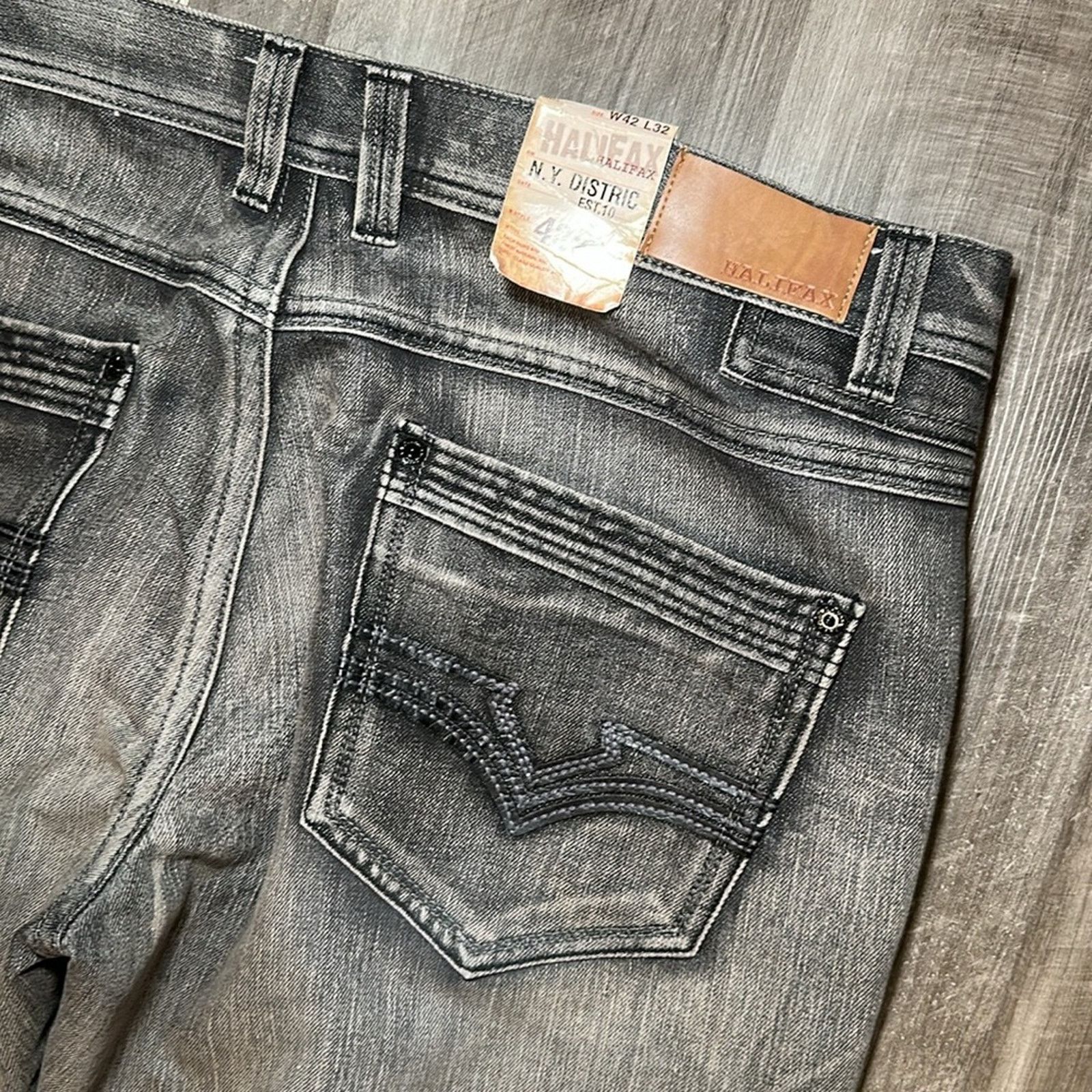 Other Halifax Vintage Relaxed Straight Jeans - 42x32 Size US 42 / EU 58 - 5 Thumbnail