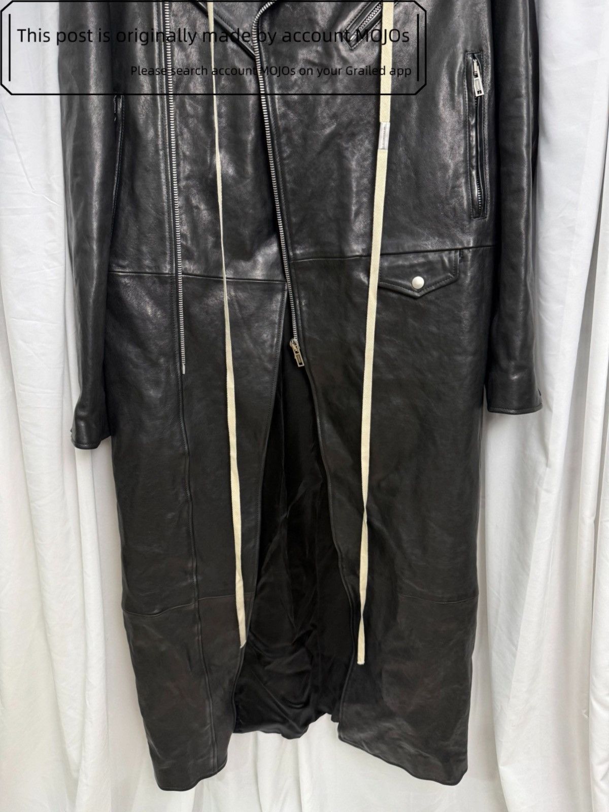 Ann Demeulemeester Sz 48 Ann Demeulemeester 24AW Leather Fur Rider Coat mojos70 Size US M / EU 48-50 / 2 - 2 Thumbnail