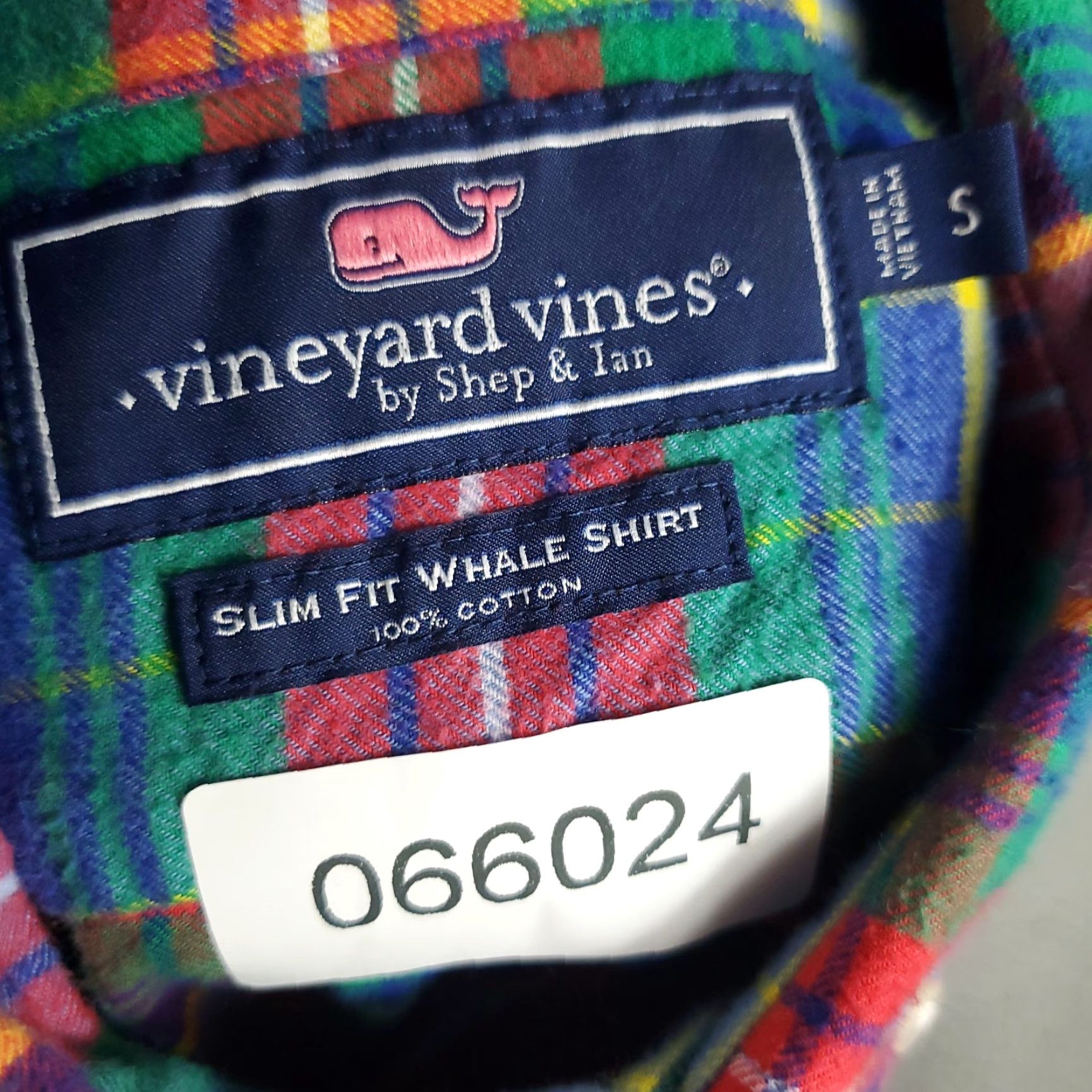 Vineyard Vines Vineyard Vines Shirt Mens Small Blue Plaid Flannel Button-Up Long Sleeve Slim Regular Cotton T-Shirt? Size US S / EU 44-46 / 1 - 8 Thumbnail