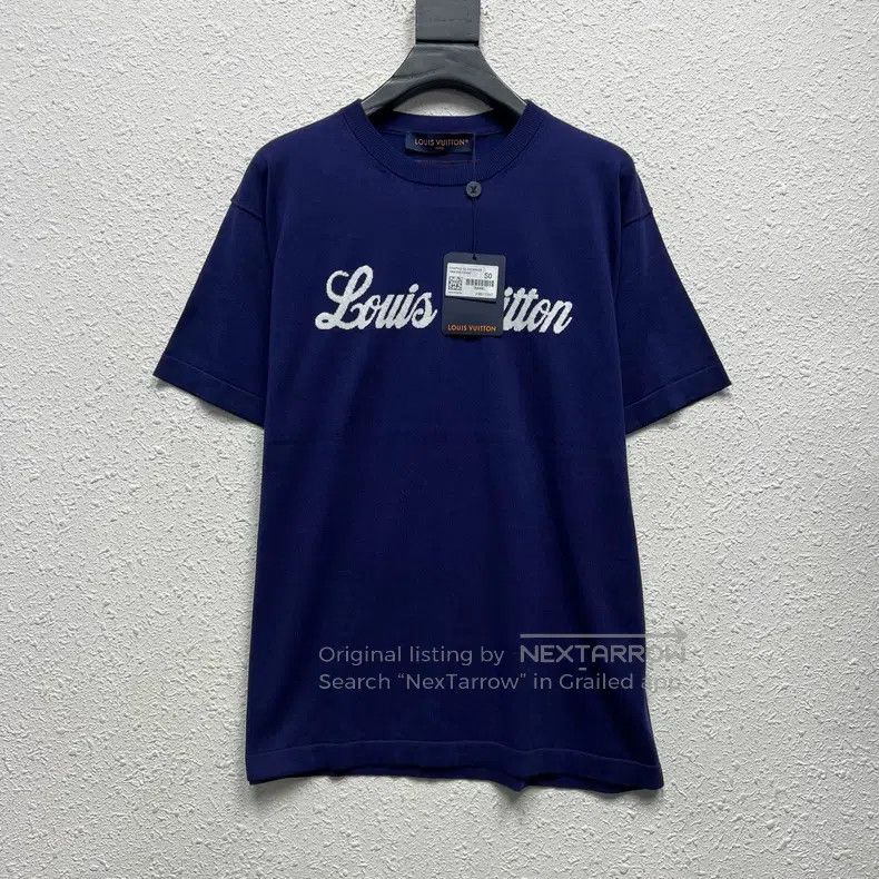 Louis Vuitton FW22 monogrammed crewneck knit short-sleeve