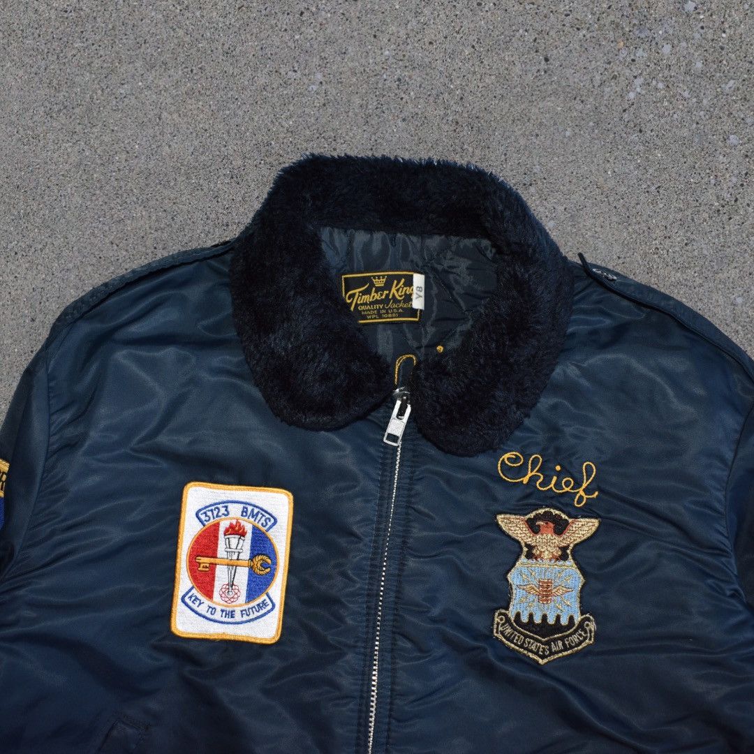 Vintage Vintage Air Force ‘Chief’ Chain-stitched Flight Jacket (L) Size US L / EU 52-54 / 3 - 4 Thumbnail
