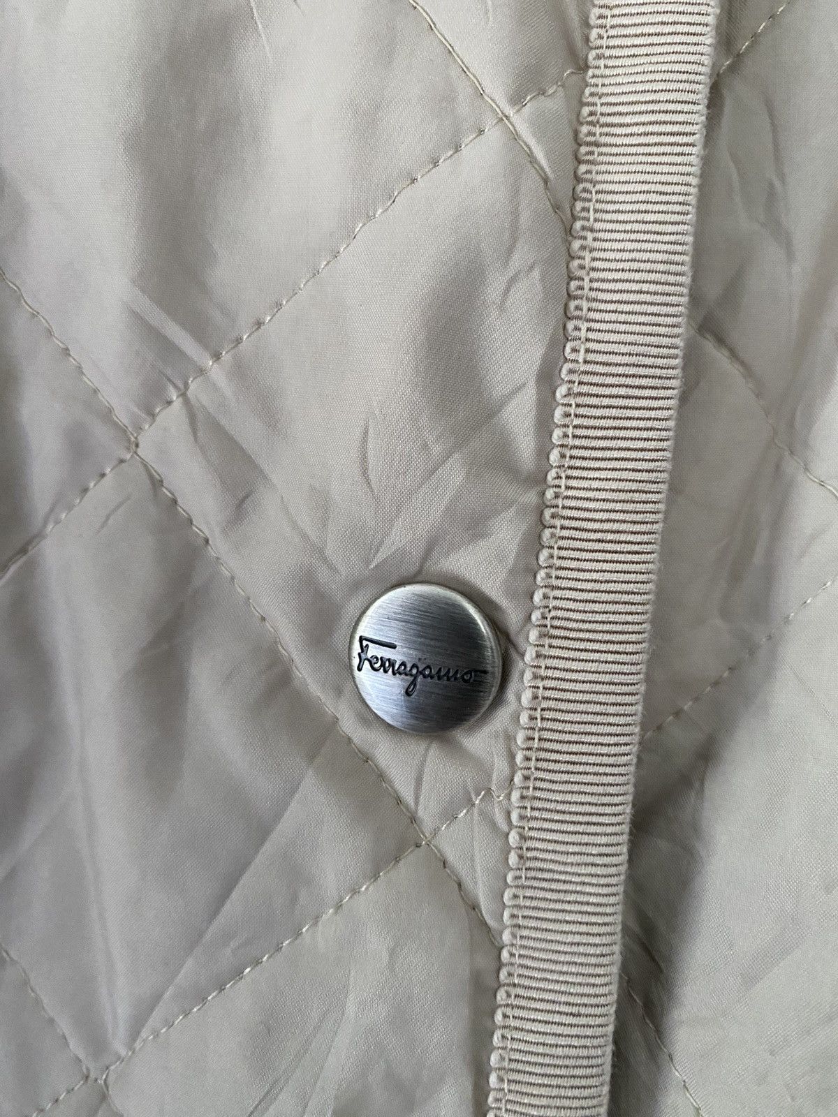 Salvatore Ferragamo 1990s Ferragamo Quilted abstract lining Jacket Size M / US 6-8 / IT 42-44 - 8 Thumbnail