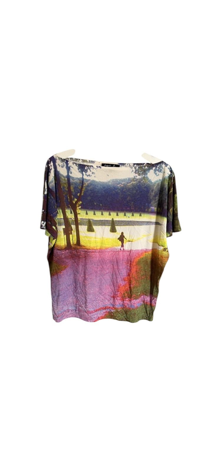 Japanese Brand × Vintage Y2k print blouse top 2000s like jpg gaultier copine Size L / US 10 / IT 46 - 1 Thumbnail