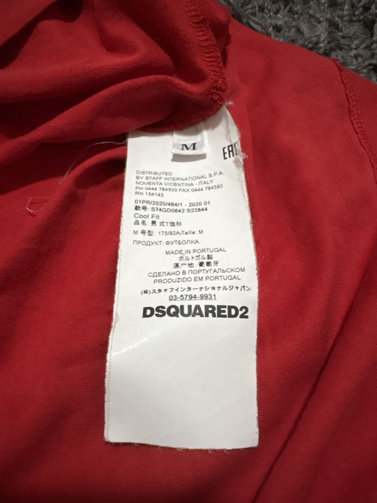 Dsquared2 Red Dsquared2 Jesolo T-Shirt Size US M / EU 48-50 / 2 - 5 Thumbnail