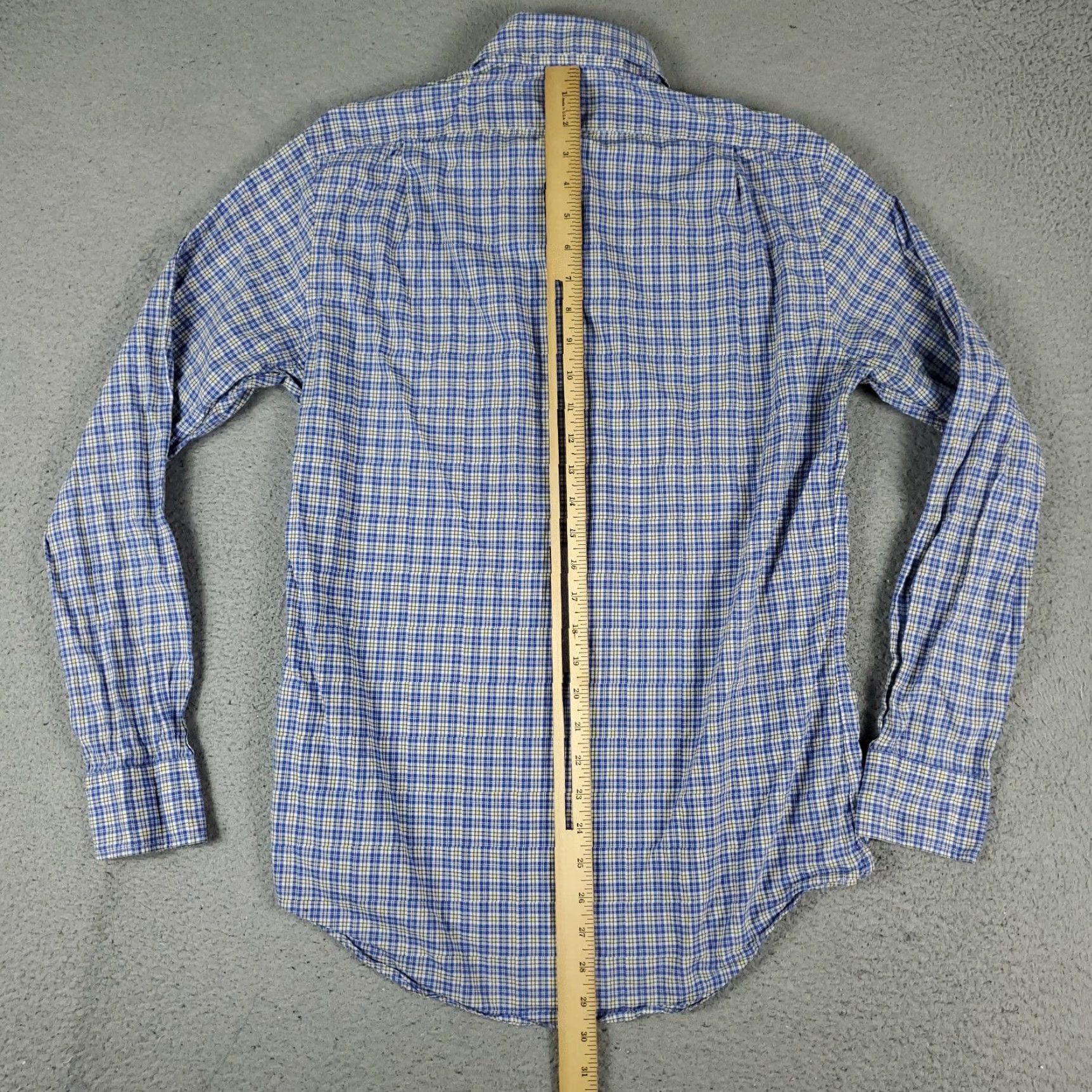 Ralph Lauren Ralph Lauren Shirt Men Small Blue Plaid Button-Front Long Sleeve Casual Dress Shirt - Regular Fit, Cotton, Classic Preppy Style Size US S / EU 44-46 / 1 - 3 Thumbnail