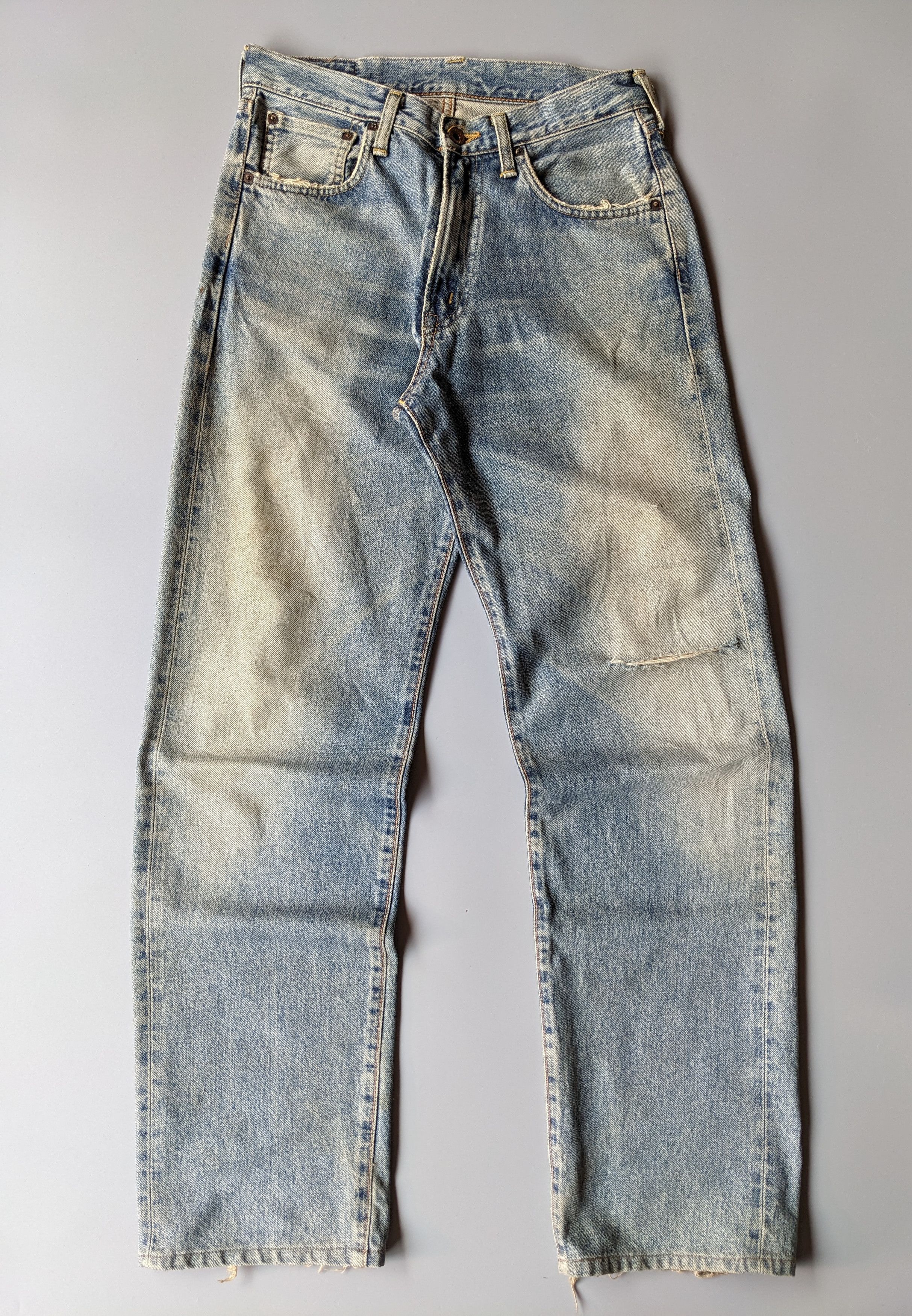 Edwin Vintage EDWIN Lot 505X distressed selvedge jeans Size US 29 - 1 Thumbnail