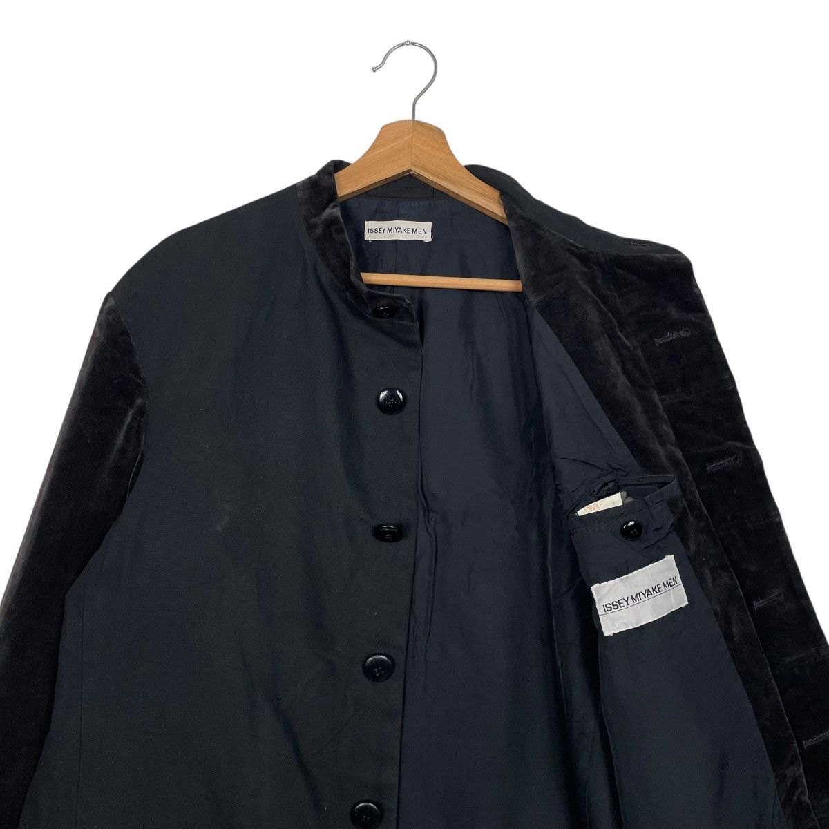 Issey Miyake Issey Miyake Men Mandarin Velvet Sleeve Jacket Size US M / EU 48-50 / 2 - 10 Thumbnail