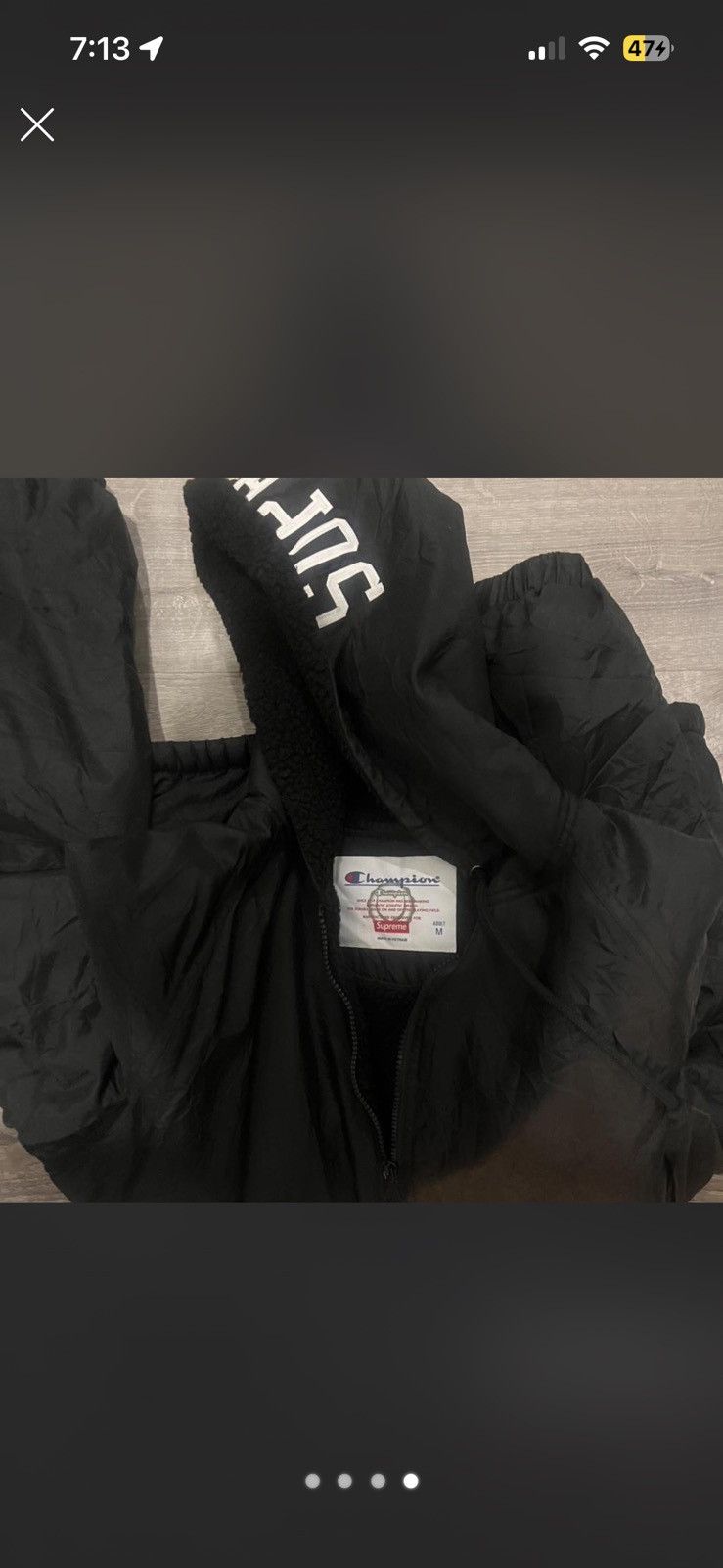 Champion × Supreme Supreme x Champion Sherpa Lined Hooded Jacket Size US M / EU 48-50 / 2 - 3 Thumbnail