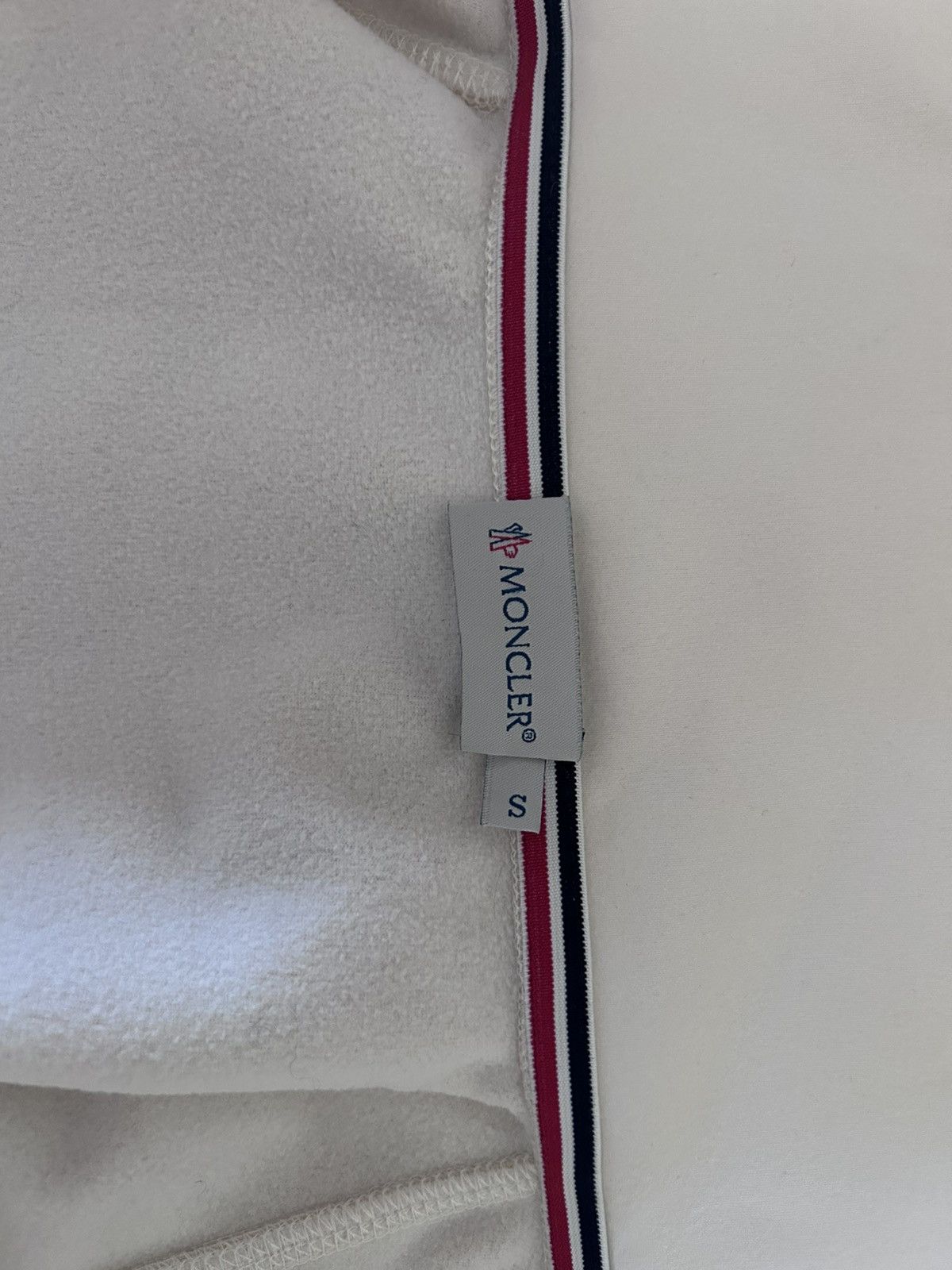 Moncler white striped polyester zip jacket NEW margiela rick owens Size US S / EU 44-46 / 1 - 8 Thumbnail